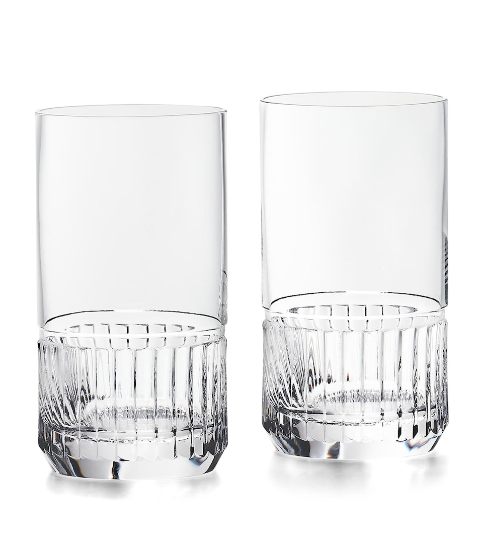 Ralph Lauren Home Crystal Stirling Highball Glasses (Set of 2) Clear