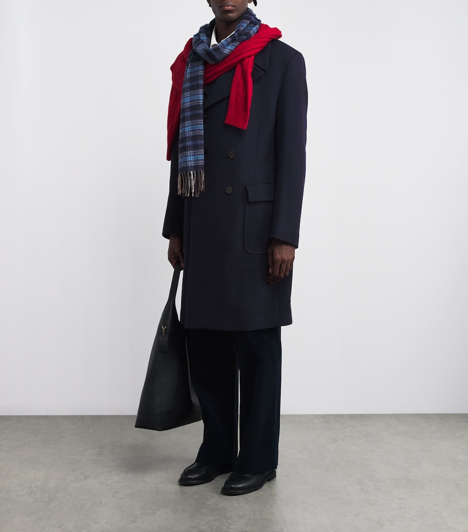 Wool-Blend Polo Soft Tailored Peacoat NAVY Image 2