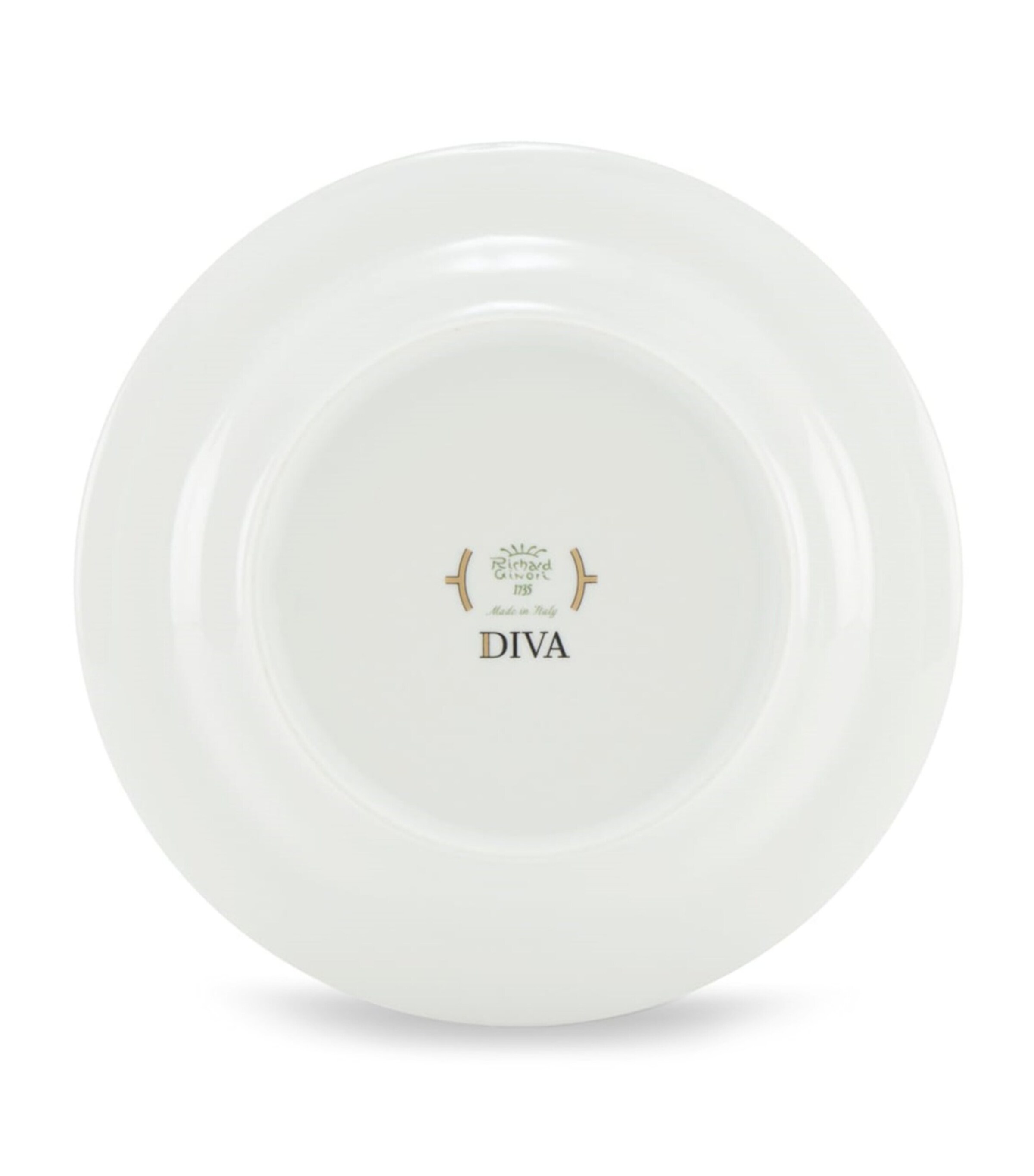 GINORI 1735 Porcelain Colonna Diva Giallo Soup Plate (24cm) Image 3