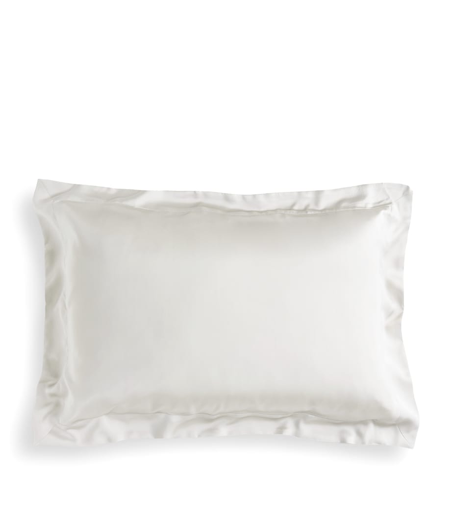 Silk King Pillowcase (50cm x 90cm) WHITE Image 1