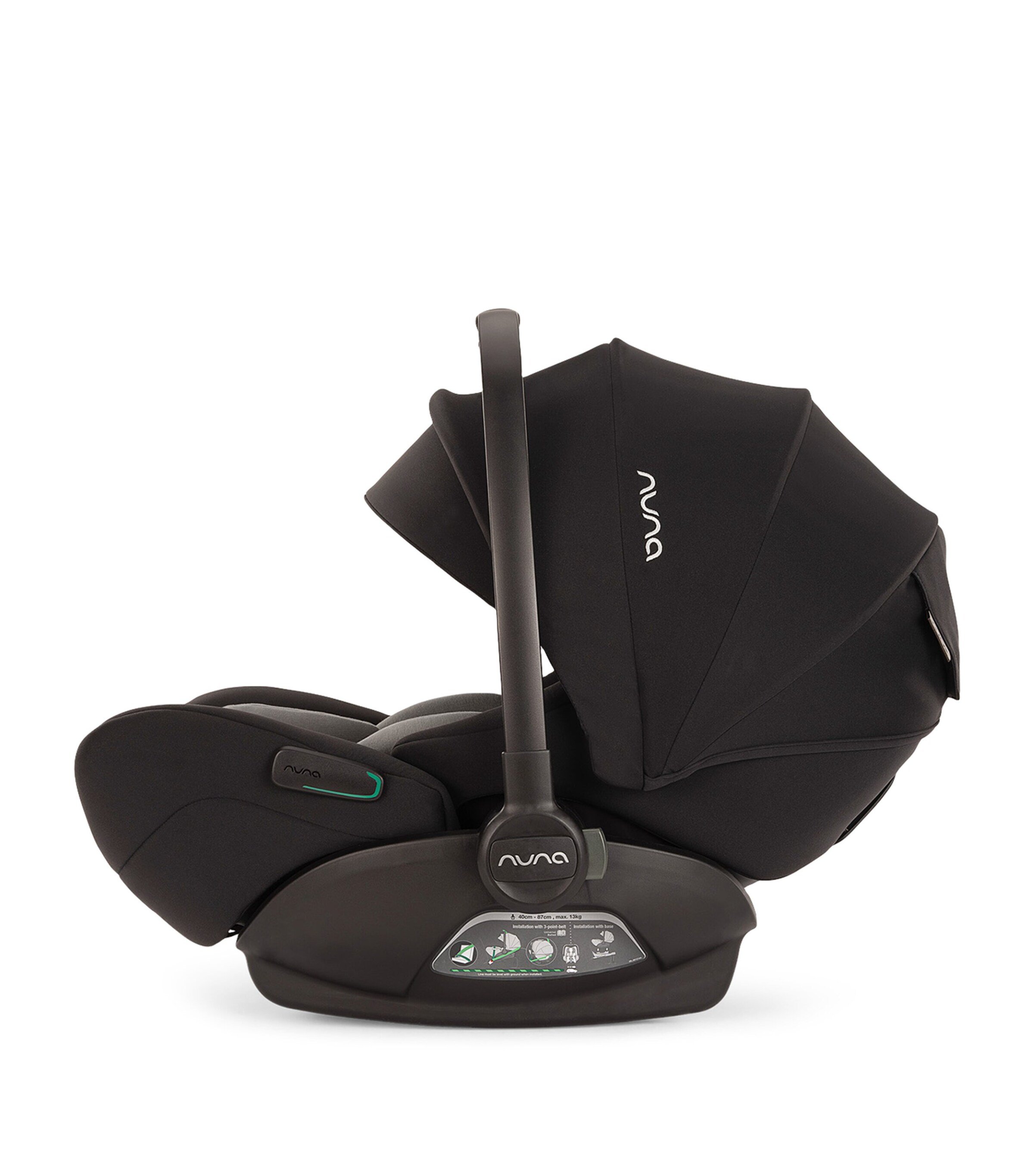 MIXX Next Pushchair and Carry Cot, ARRA Flex Car Seat and BASE Curv Adaptor Bundle CAVIAR Image 11