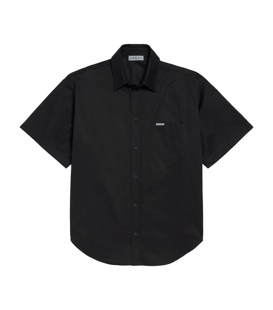 Balenciaga Mens Cotton Workwear Short-Sleeve Shirt Image 1