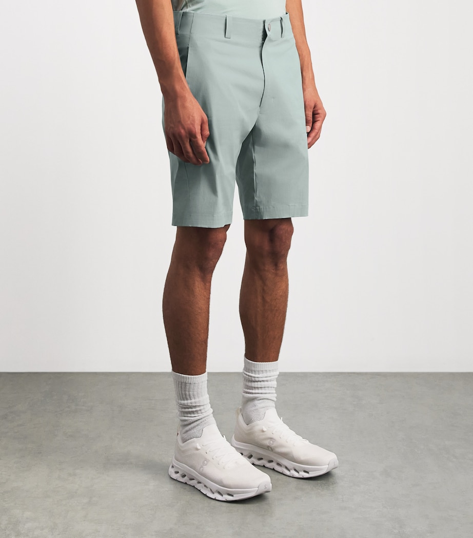 Alba Mens Cotton-Blend Techno Shorts Sage Image 4