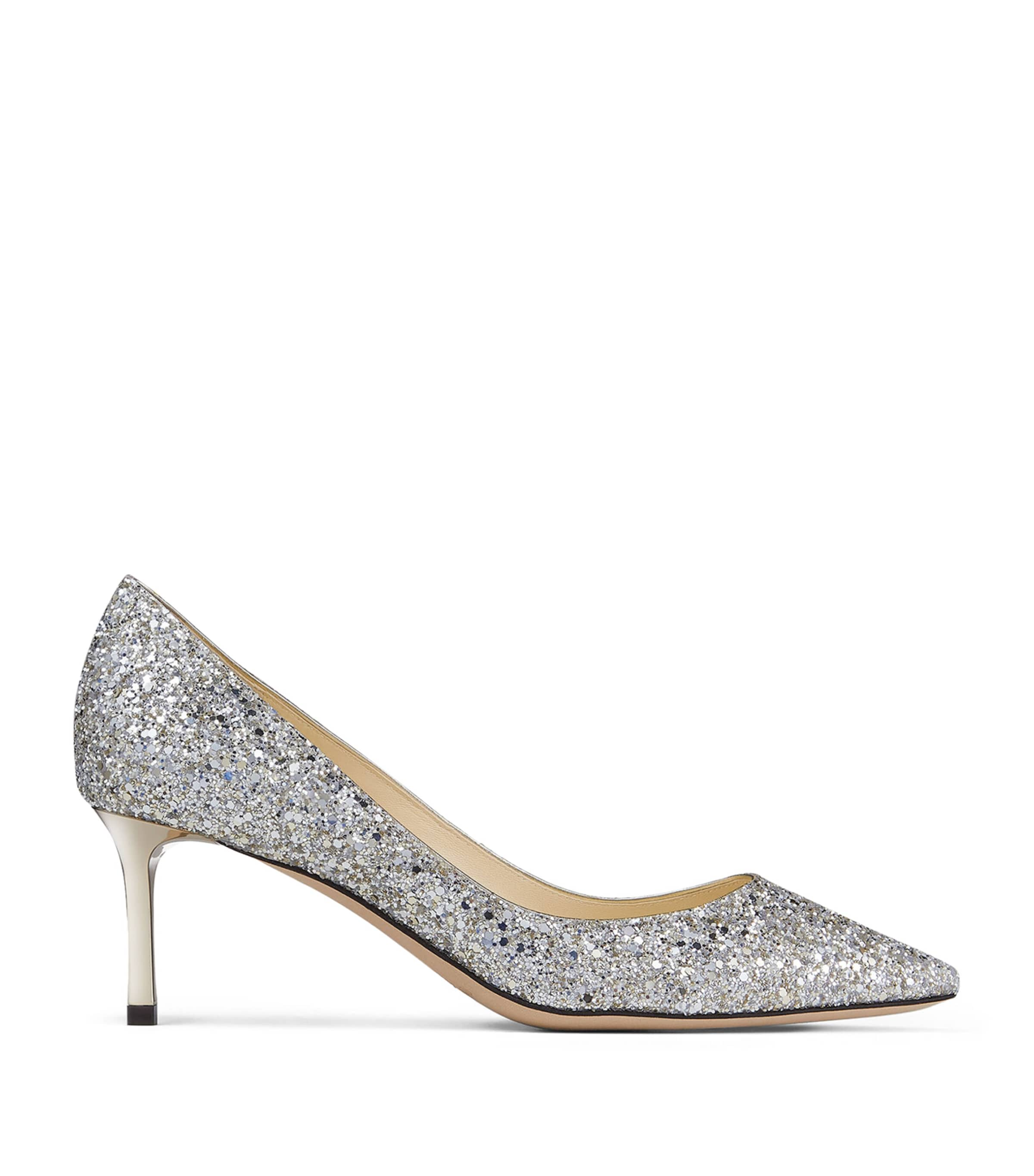 Jimmy Choo Romy 60 Glitter Pumps In Metallic