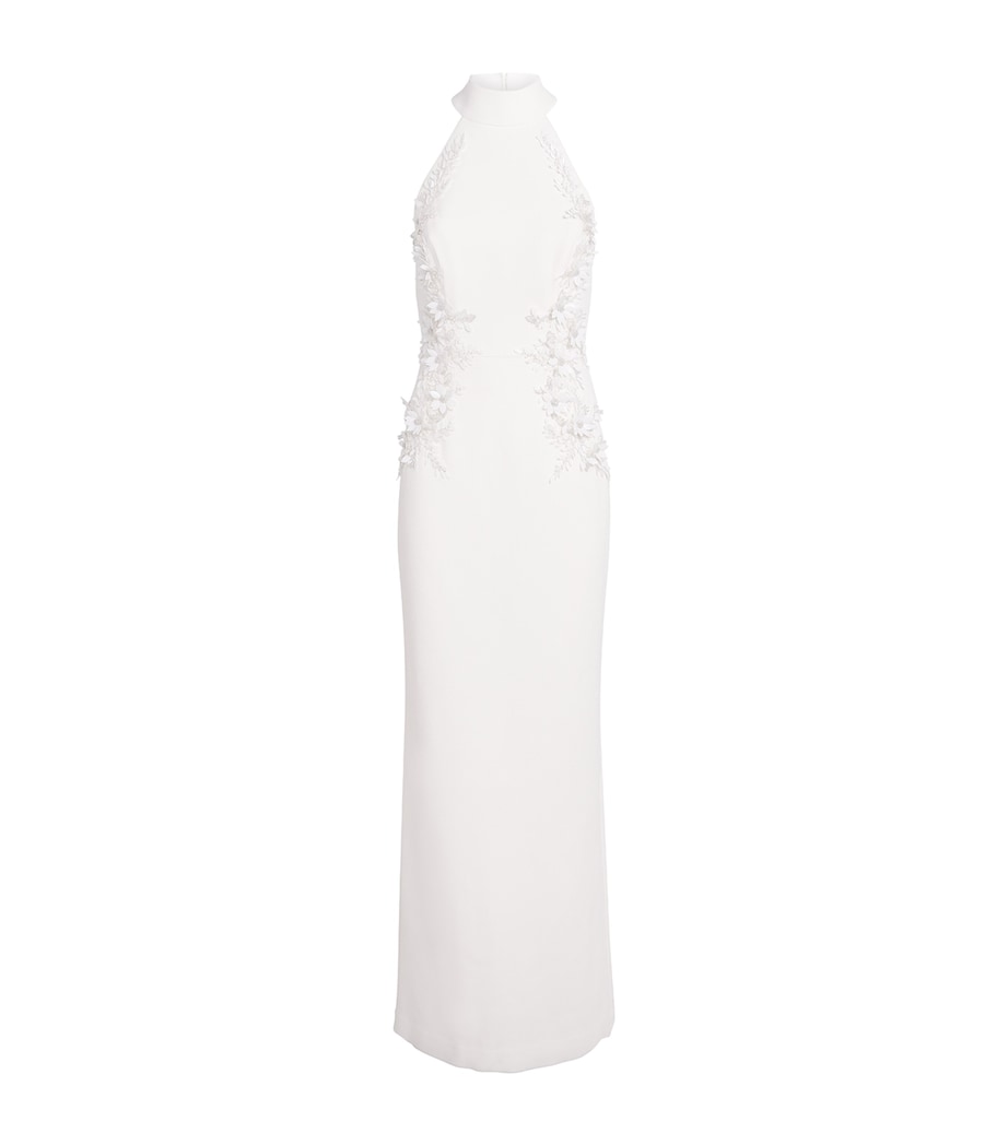 Embellished Halterneck Xanthe Gown IVORY Image 1