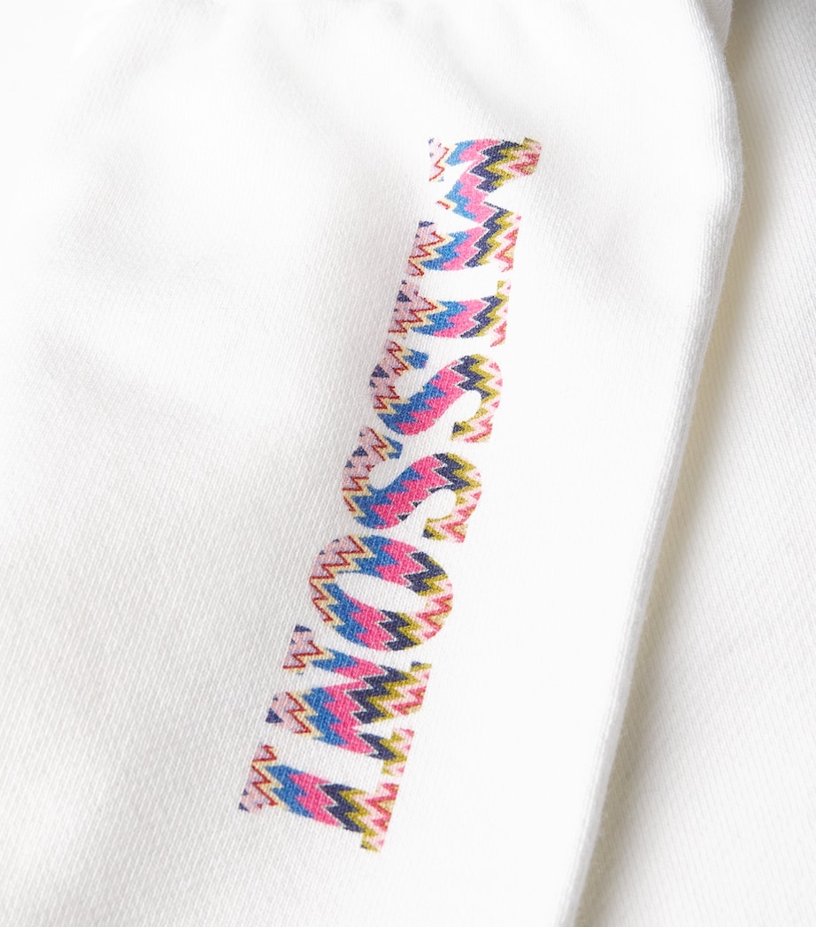 Cotton Logo Joggers (1-18 Months) 101IVORY Image 3