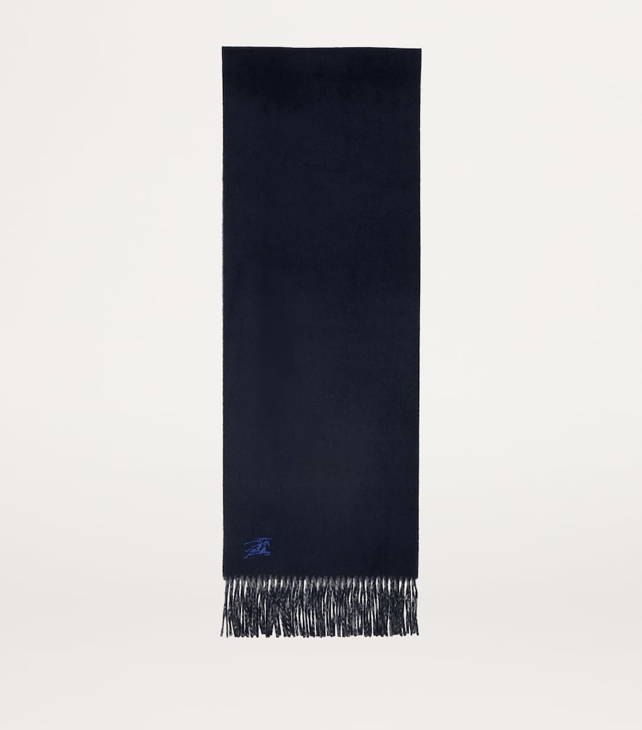 Cashmere Reversible Scarf GREY / NAVY Image 4