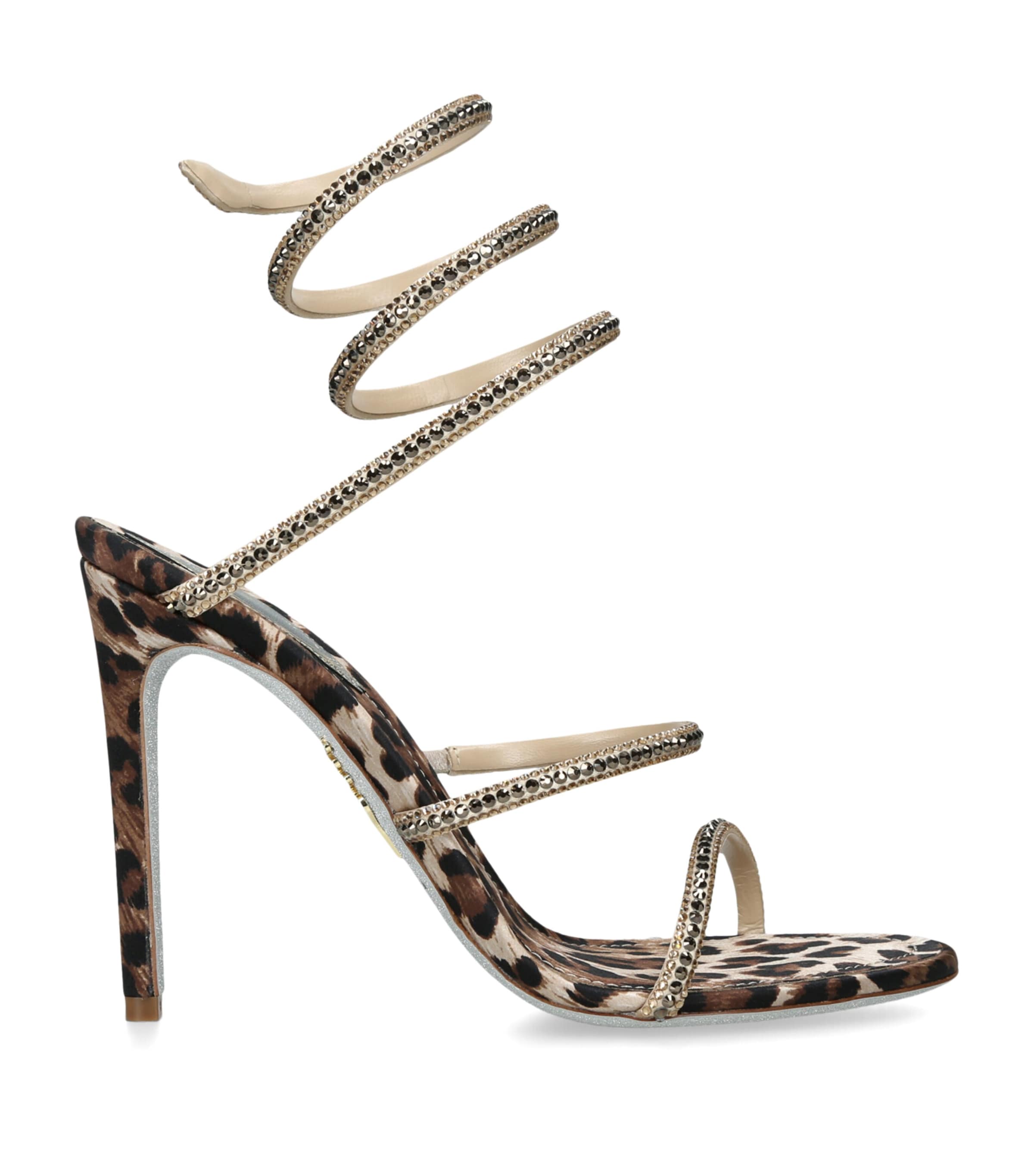 René Caovilla Embellished Cleo Sandals 105 In Brown