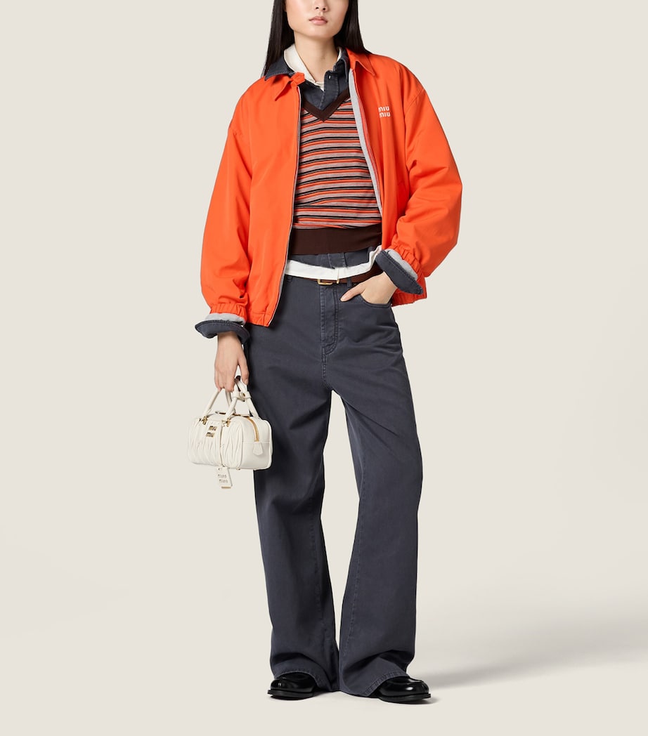 Miu Miu Womens High-Rise Straight Jeans Image 2