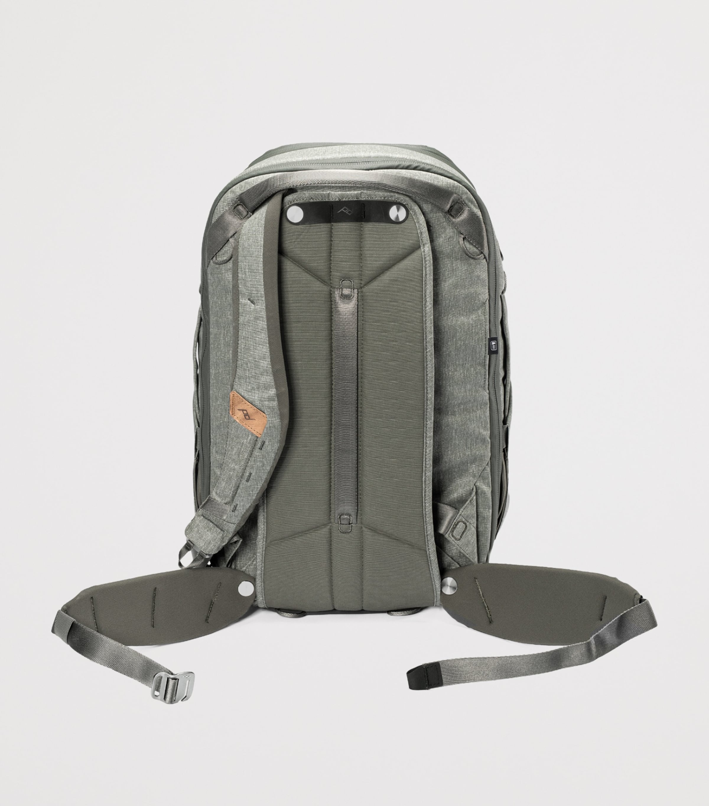 Canvas Expandable Travel Backpack SAGE Image 4