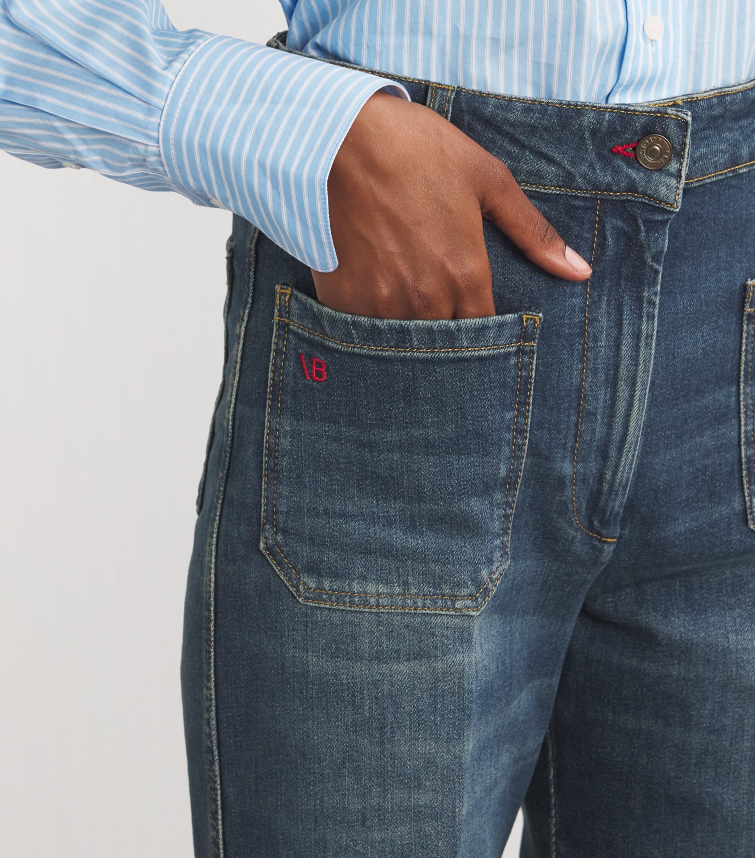 Alina Flared Jeans HVY VNTG INDGO 8949 Image 6