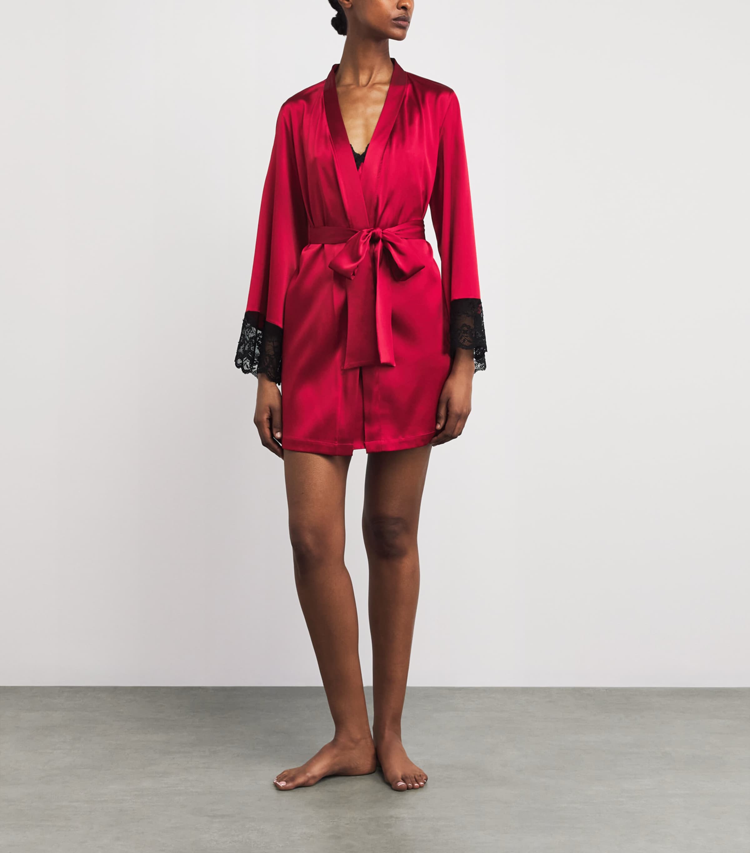 Gilda & Pearl Womens Silk Muse Robe Amour Fou Image 2