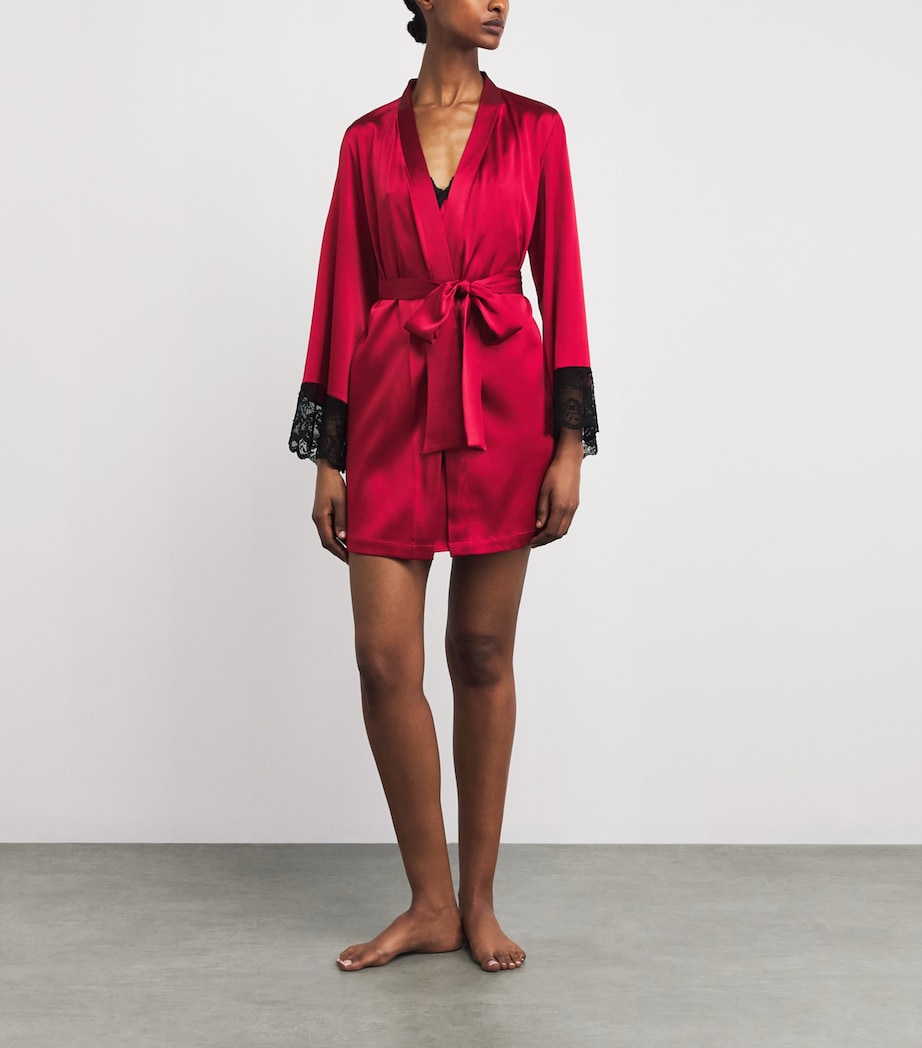 Gilda & Pearl Womens Silk Muse Robe Amour Fou Image 2