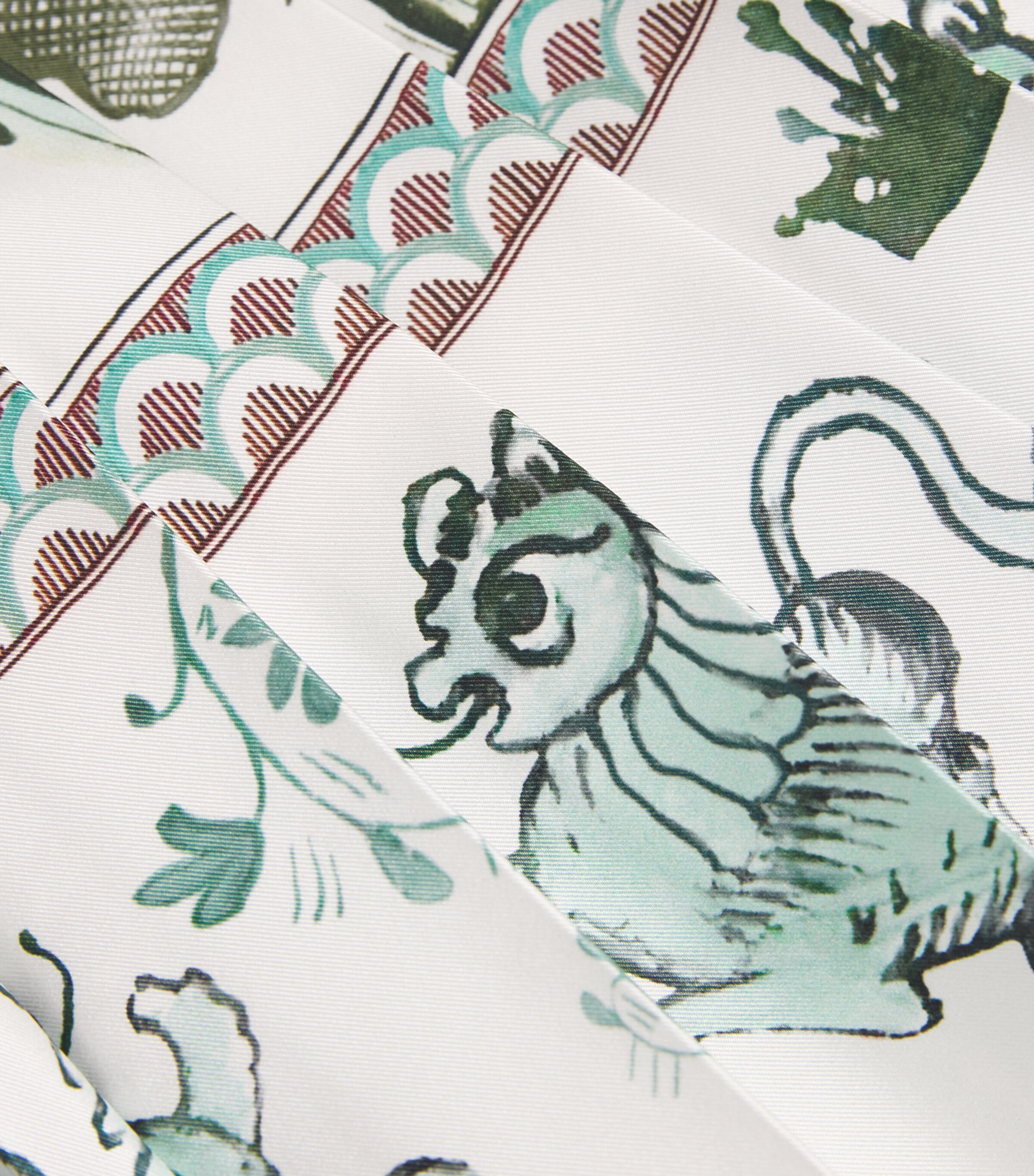 Silk Pleated Midi Skirt VR1 BNCO/OTNIO/VRDE Image 4