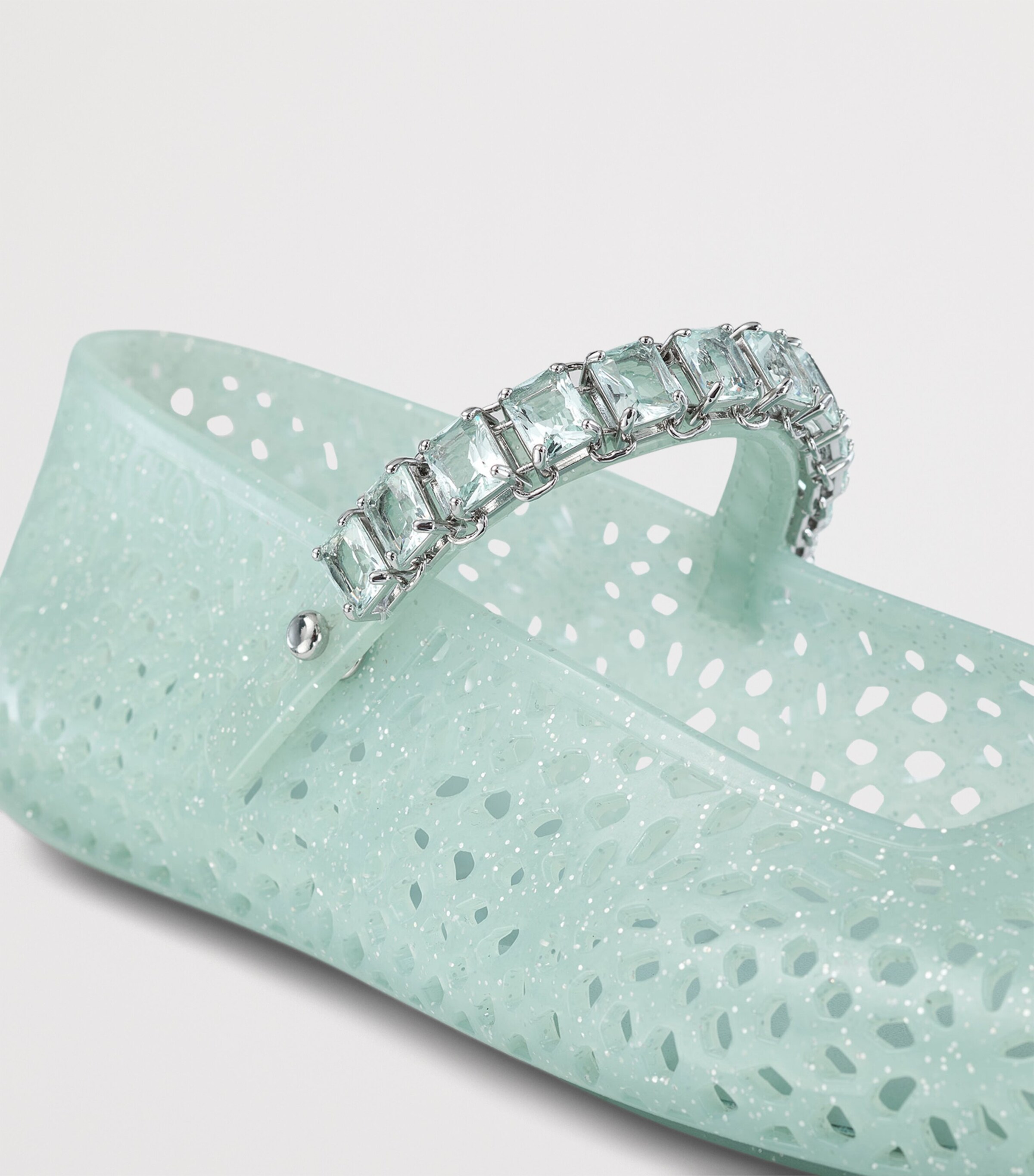 Jimmy Choo The Jelly Ballet Flats Light Verde/silver M Image 3
