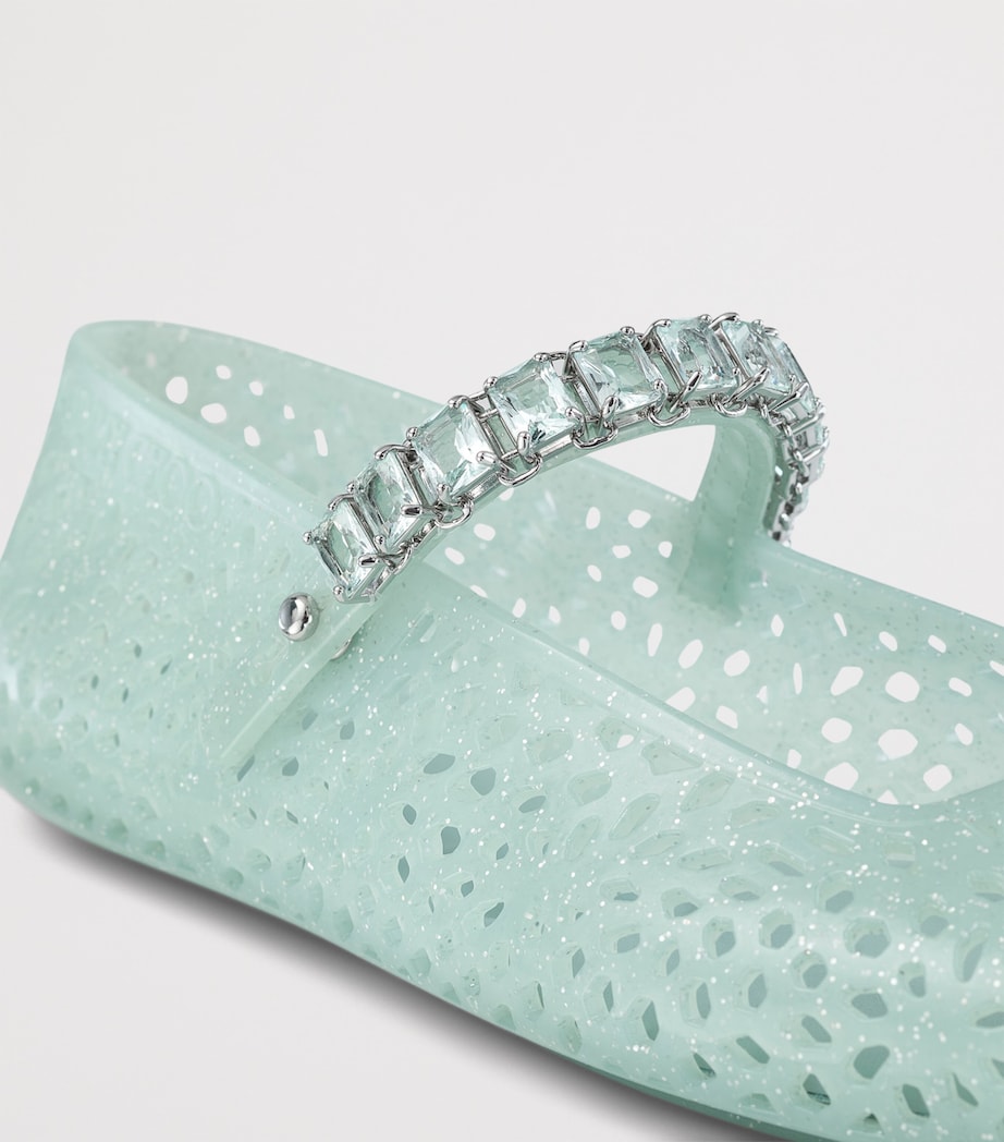 Jimmy Choo The Jelly Ballet Flats Light Verde/silver M Image 3