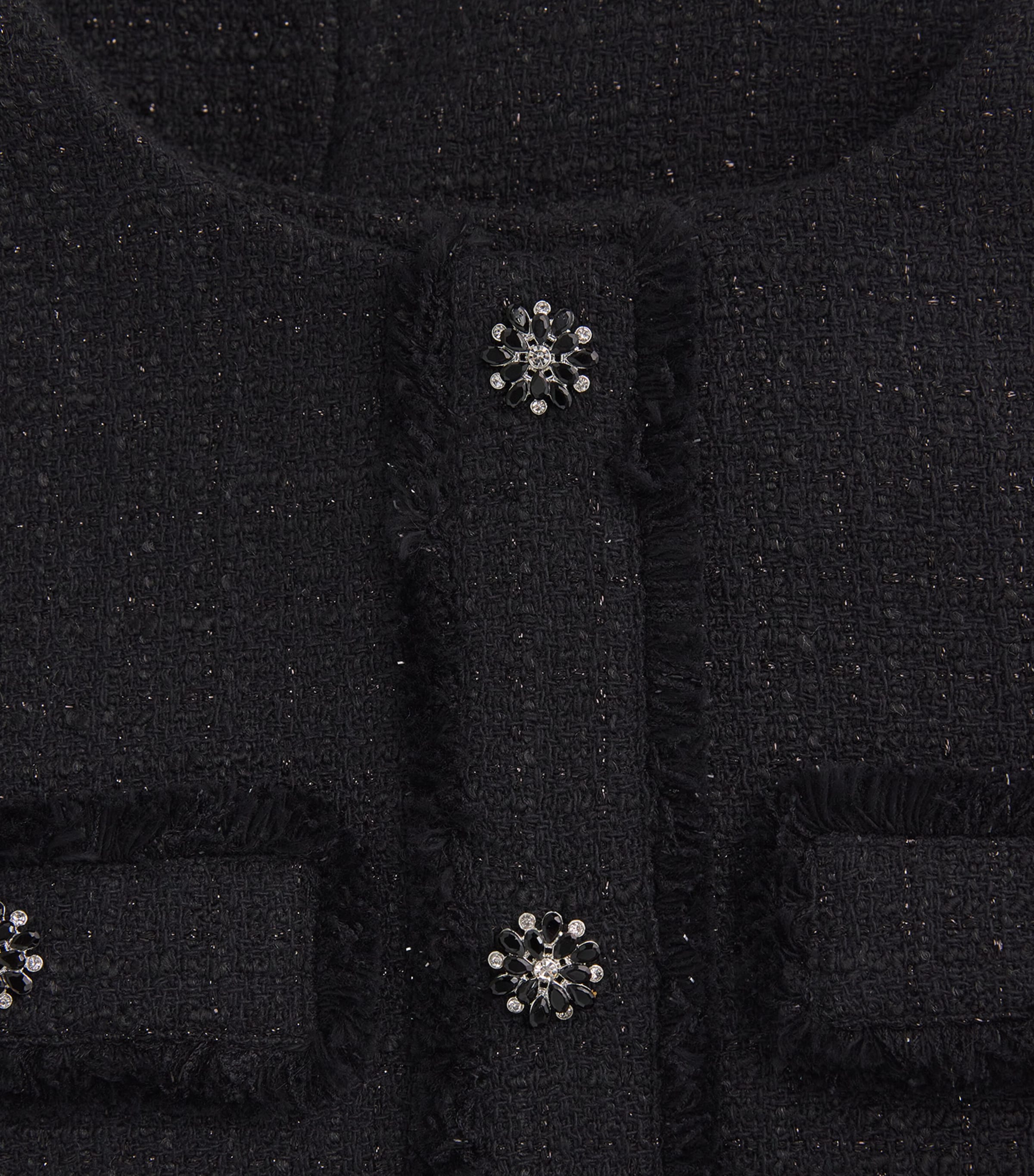 Tweed 2-in1 Mini Dress BLACK Image 5