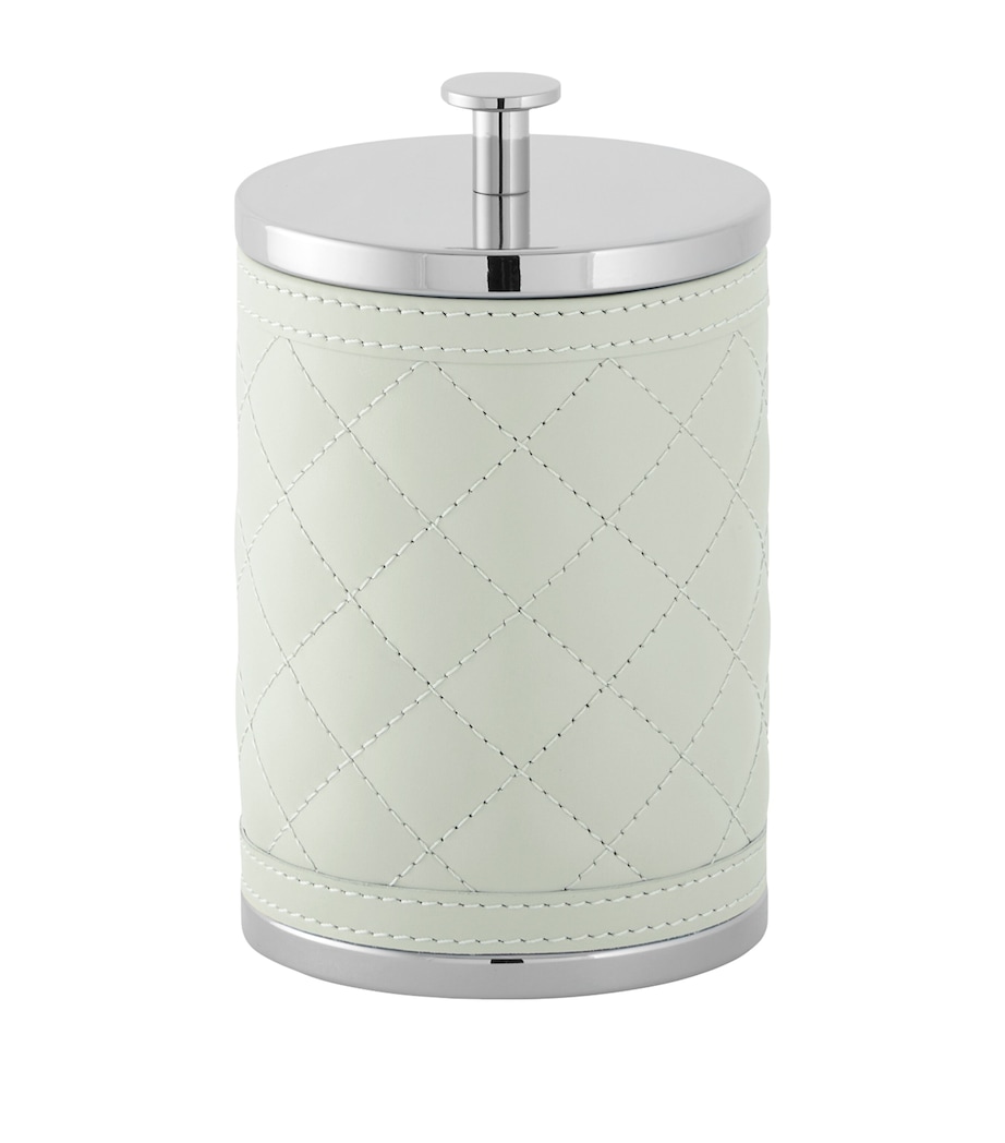 Large Quilted Alghero Diamonds Box CELADON GREEN Image 1