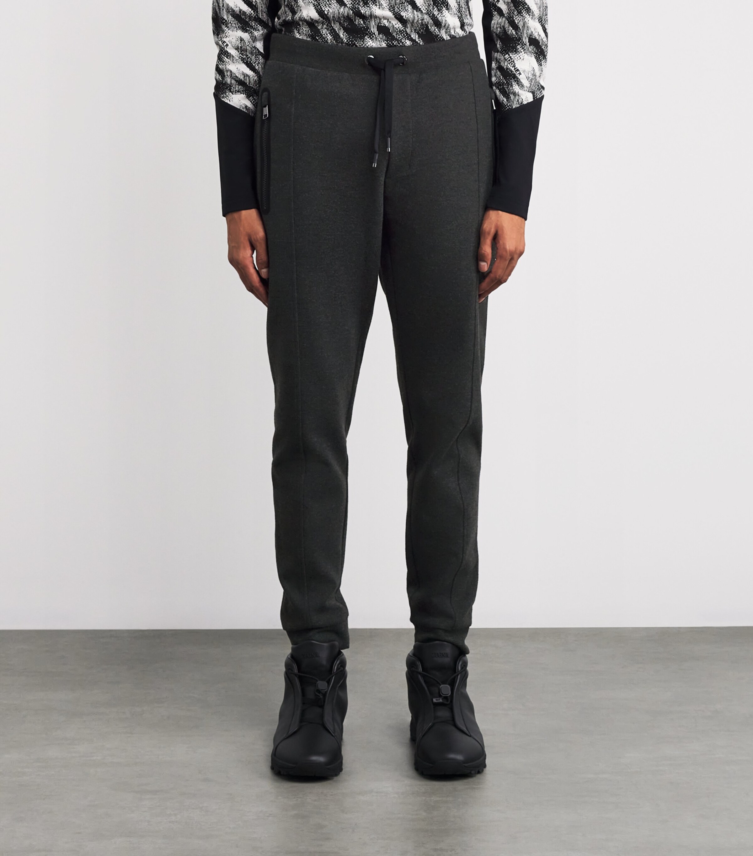 Flannel Bono Sweatpants 021-ANTHRA MELANGE Image 3