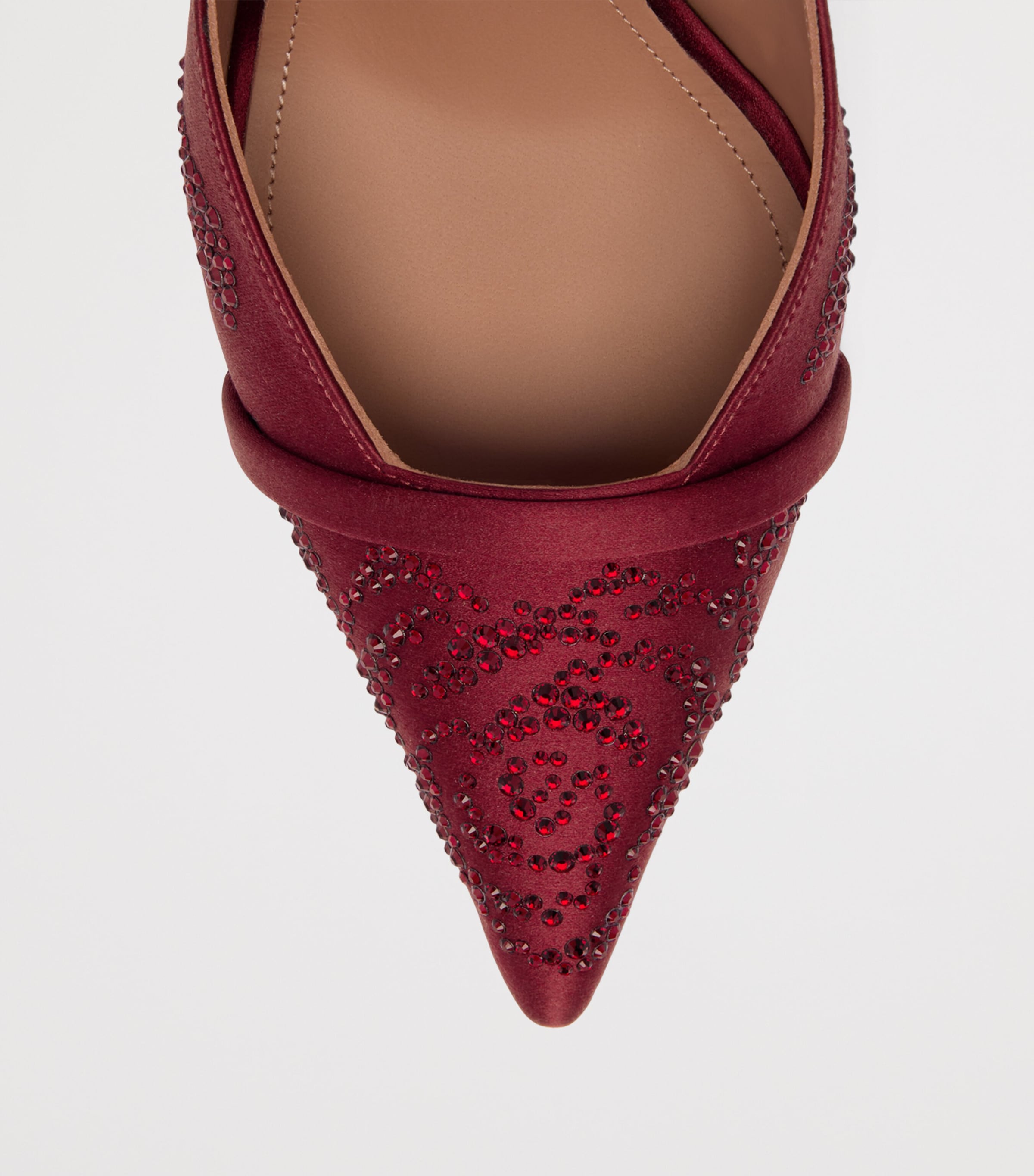 Satin Jazz Slingback Heels 90 WINE Image 5