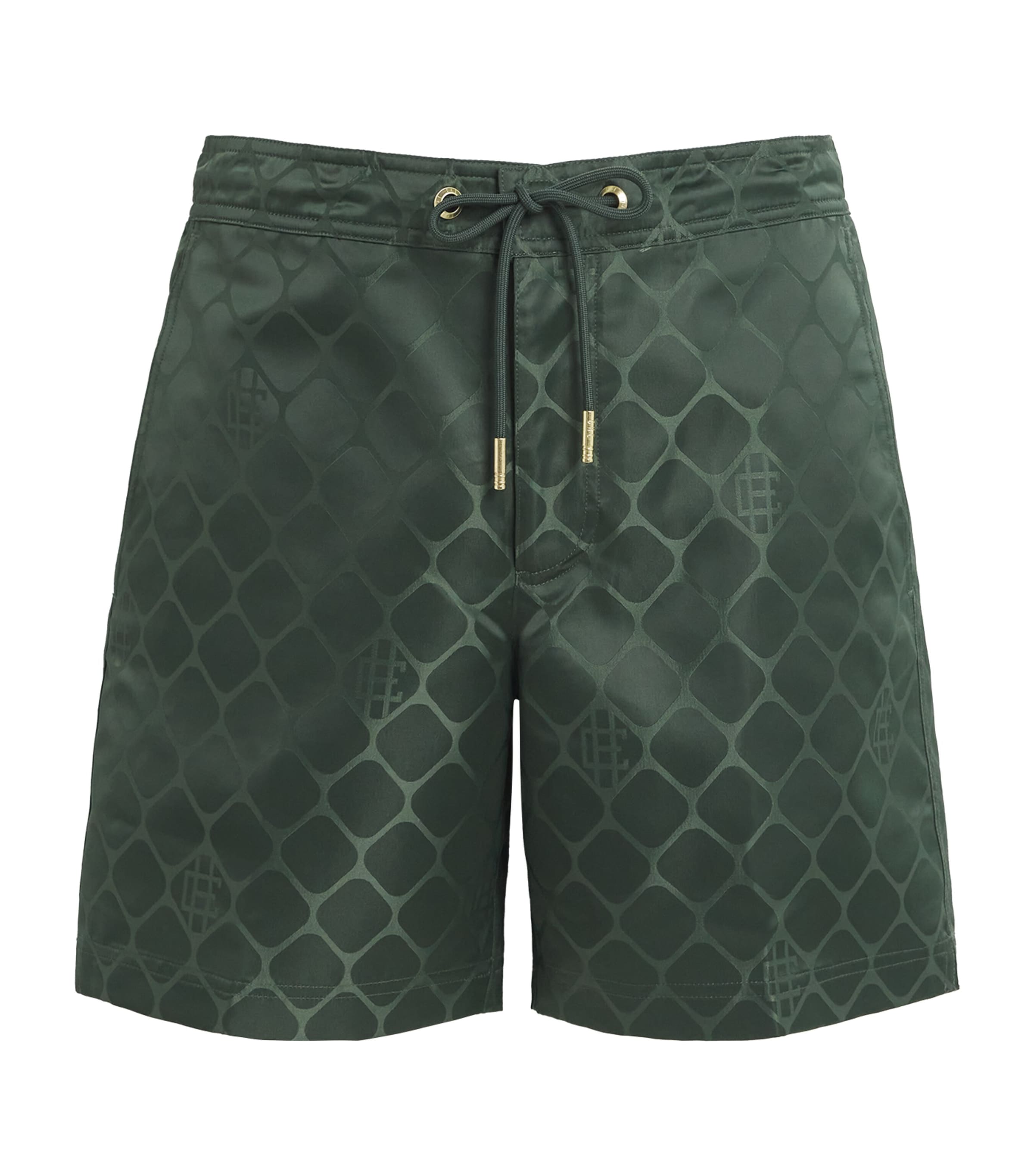 CHÉ Jacquard Monogram Oceano Swimshorts Pine Green