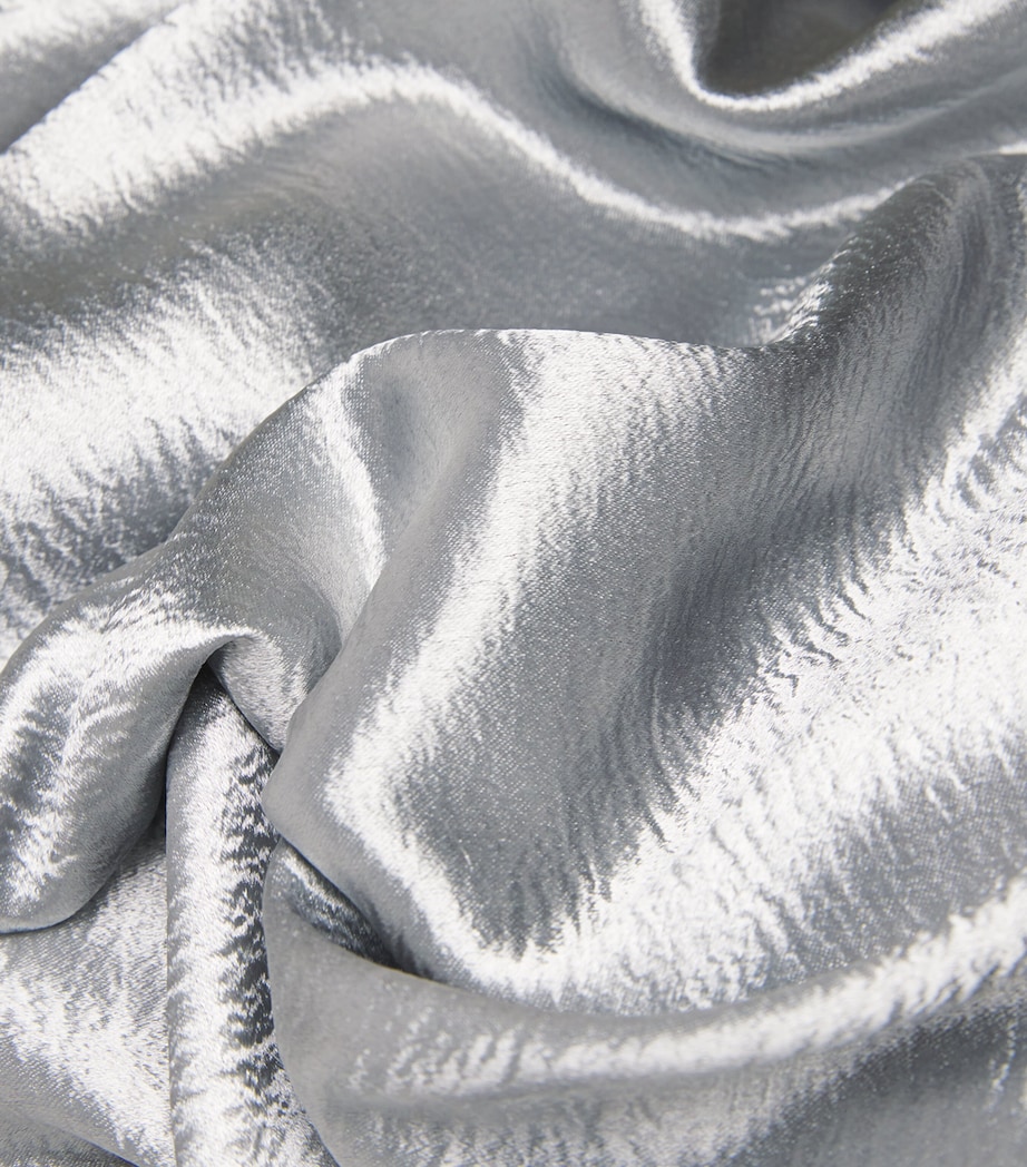 Satin Midi Skirt 022 QUARTZ GRAY Image 5