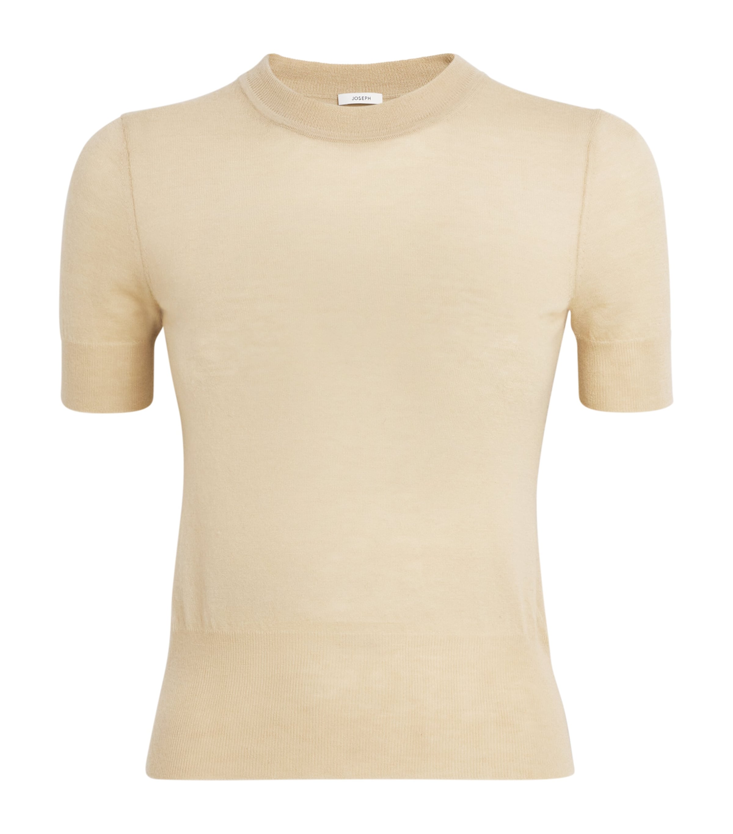 Joseph Womens Cashmere Cashair T-Shirt Powder Image 1