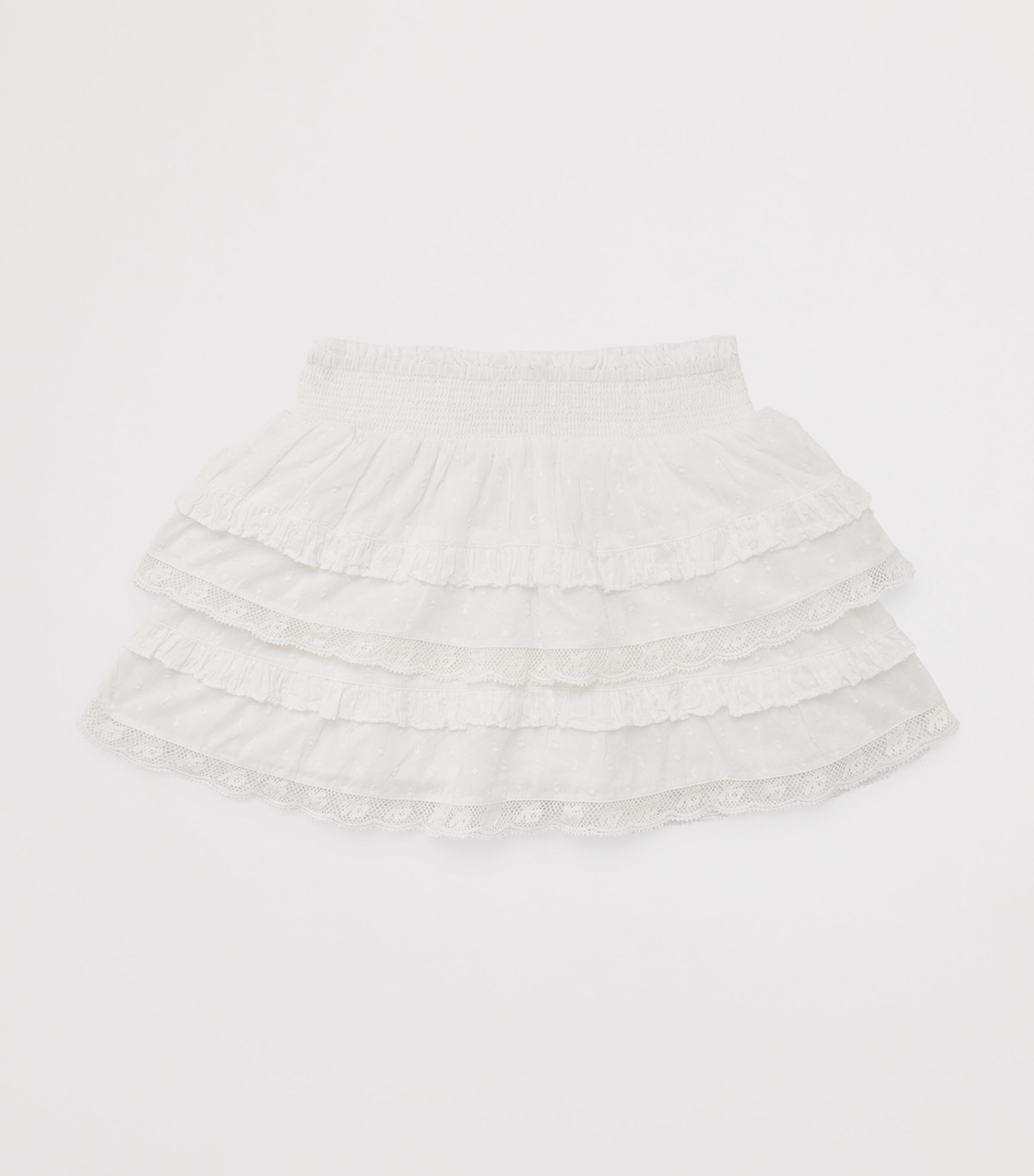 LoveShackFancy Cotton Billie Skirt (2-6 Years) Whitewhite Image 2