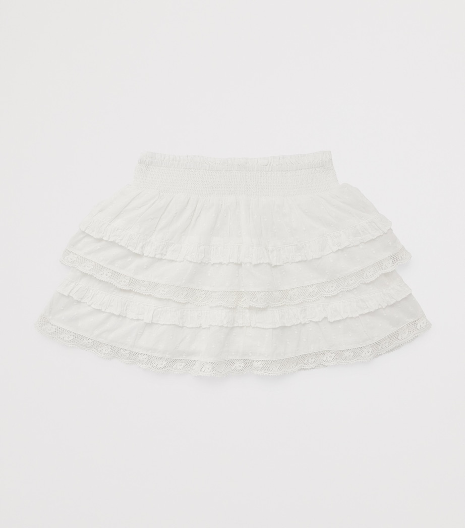 LoveShackFancy Cotton Billie Skirt (2-6 Years) Whitewhite Image 2