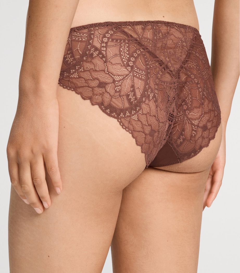 Hanro Womens Azelia Mini Briefs Cinnamon Image 5