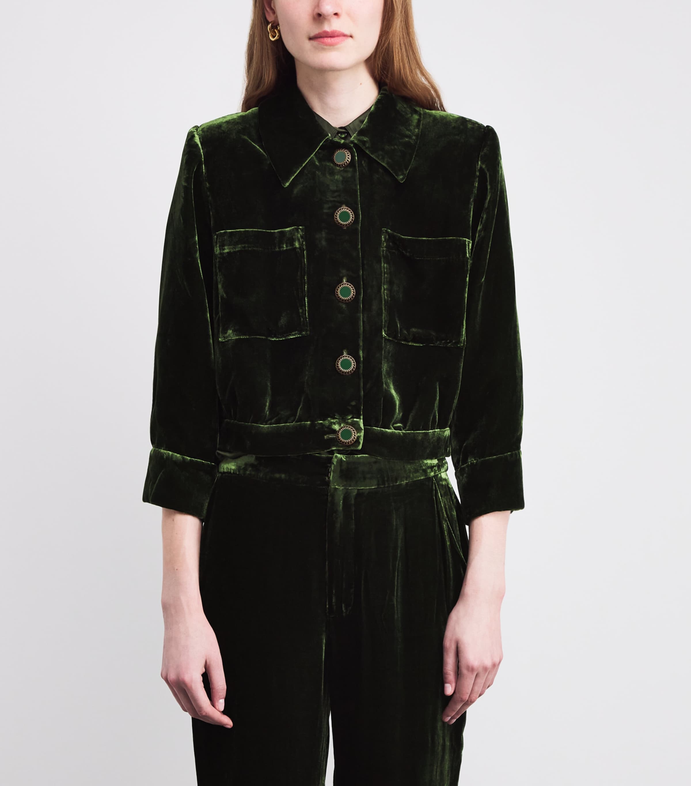 Velvet Jia Jacket DEEP OLIVE DEOL Image 3