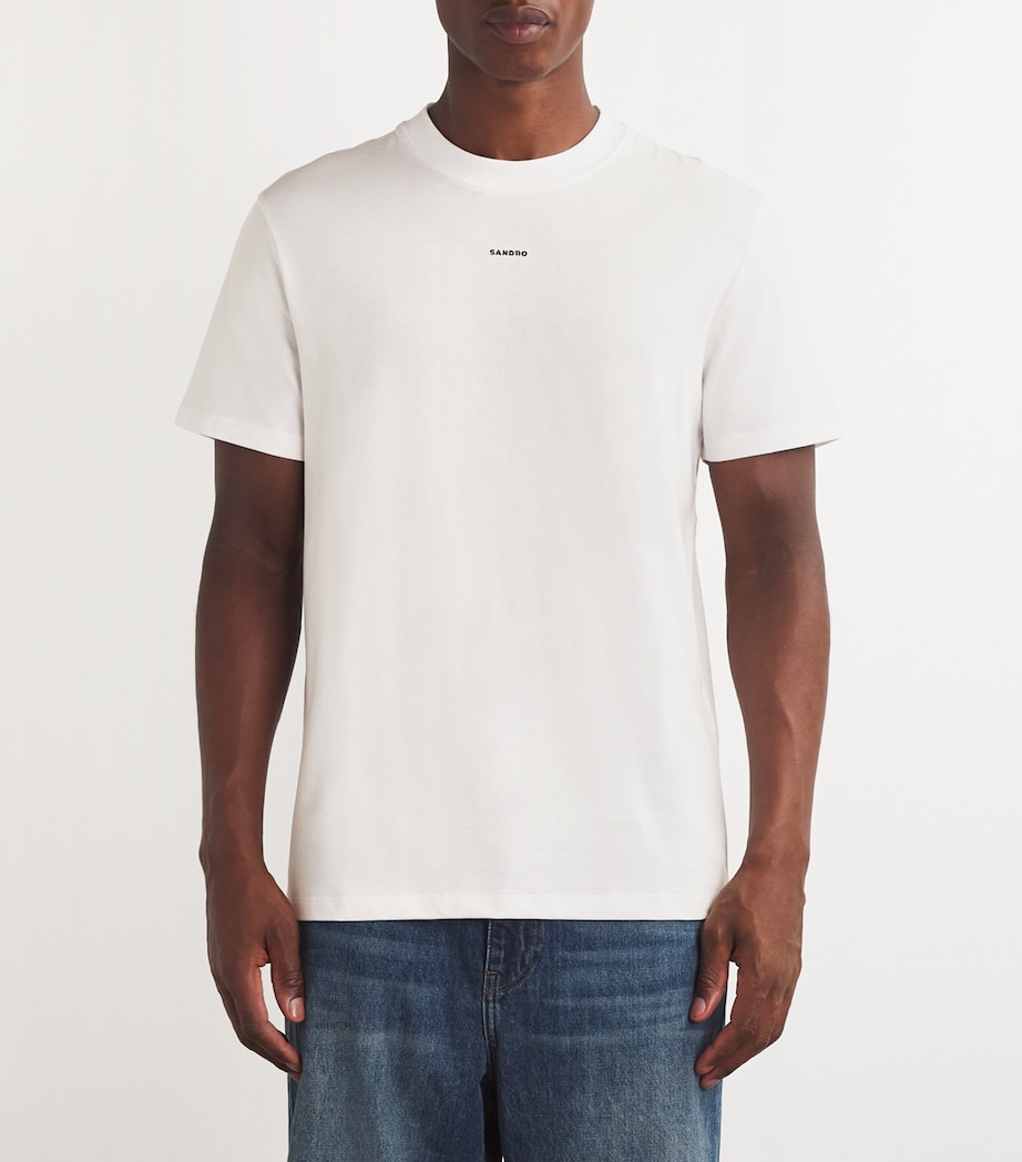 Cotton Logo T-Shirt WHITE Image 3