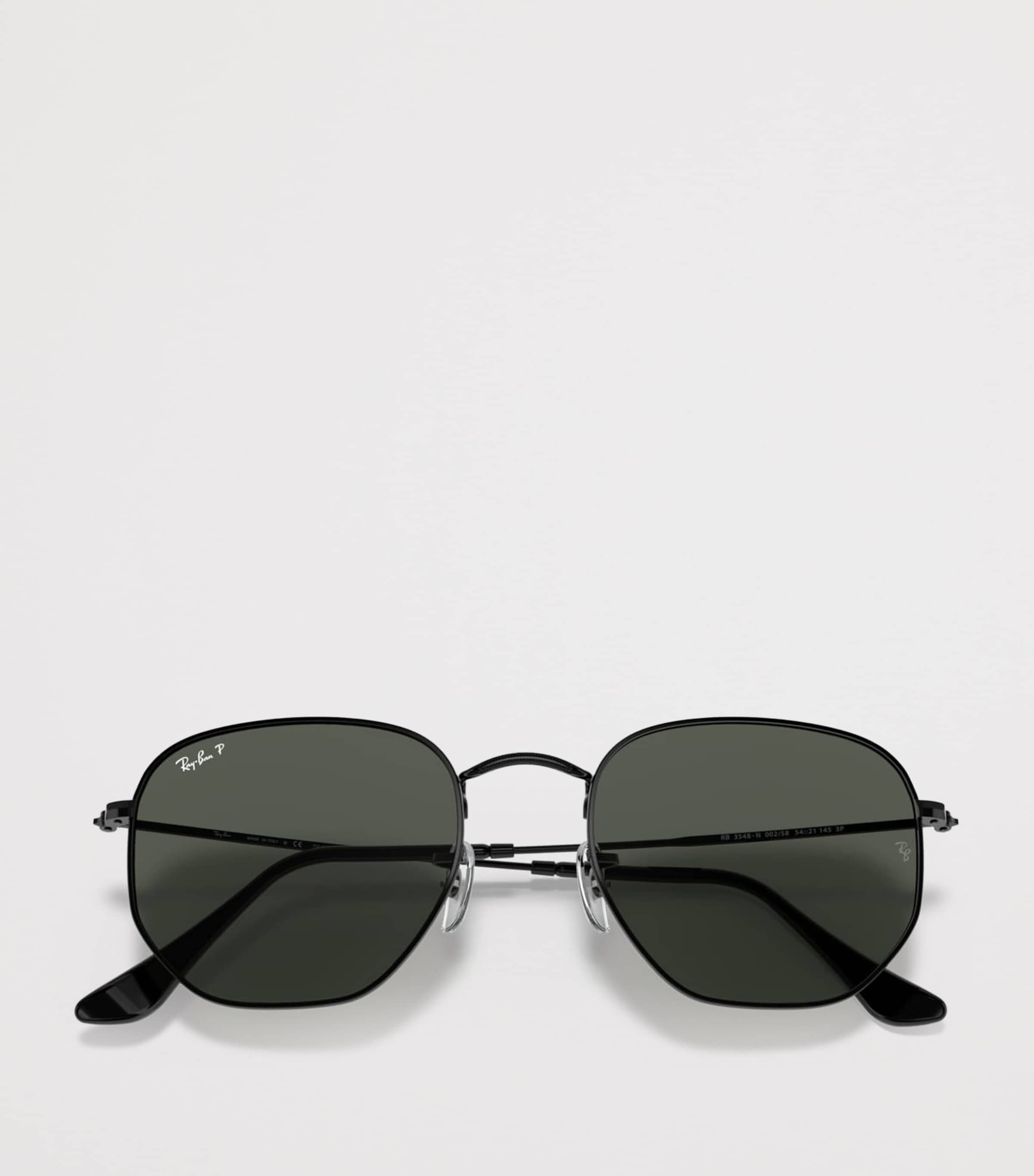 Ray-Ban Metal Hexagonal Irregular Sunglasses Black Image 4