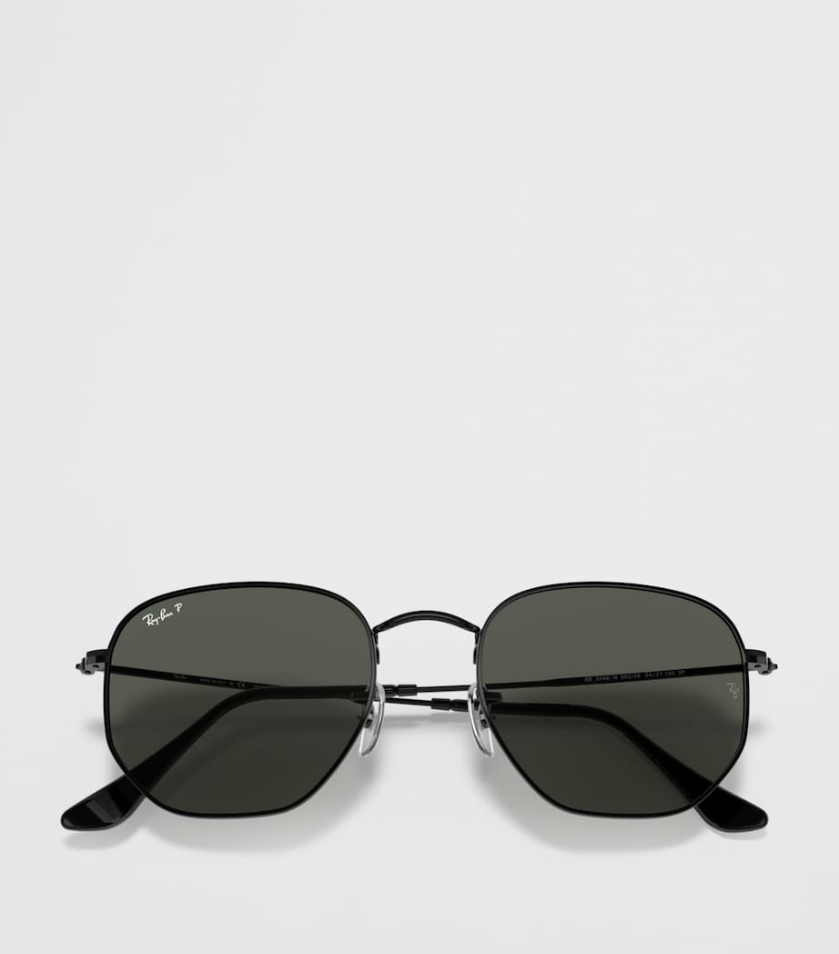 Ray-Ban Metal Hexagonal Irregular Sunglasses Black Image 4