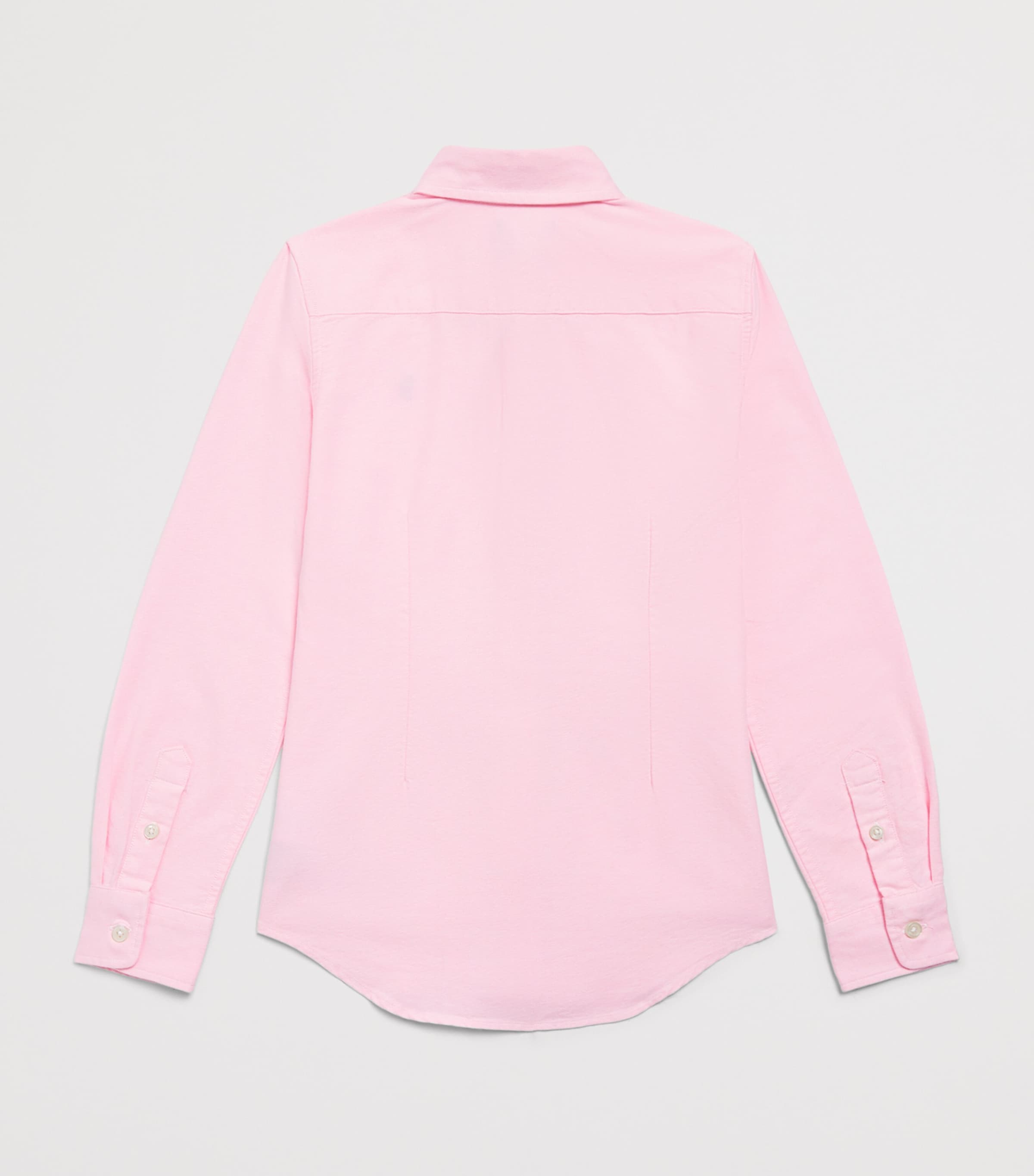 Ralph Lauren Kids Cotton Polo Pony Long-Sleeve Shirt (7-14 Years) Bath Pink Image 2