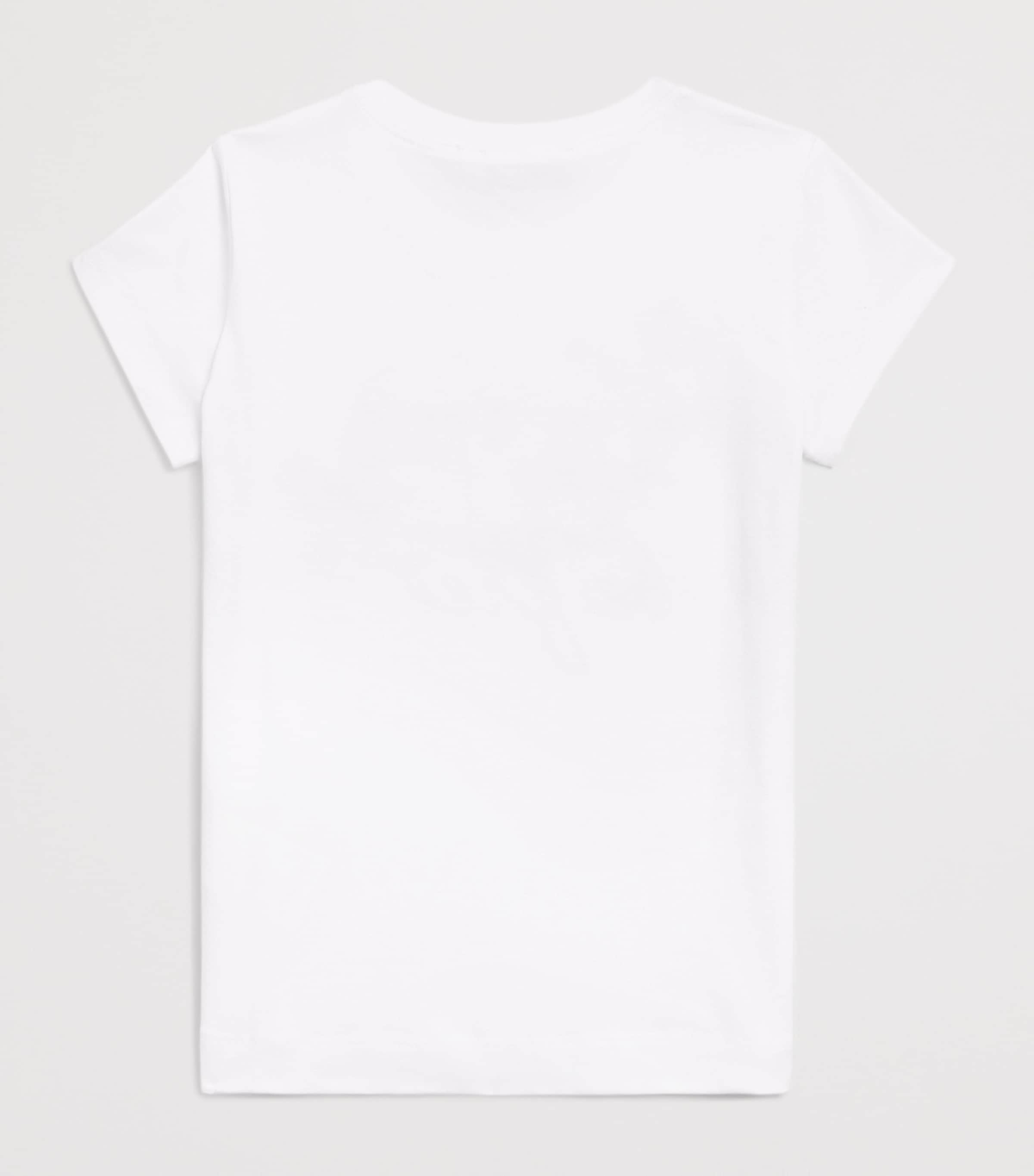 Monnalisa Stretch-Cotton Ice Cream Print T-Shirt (2-12 Years) Optical White Image 2