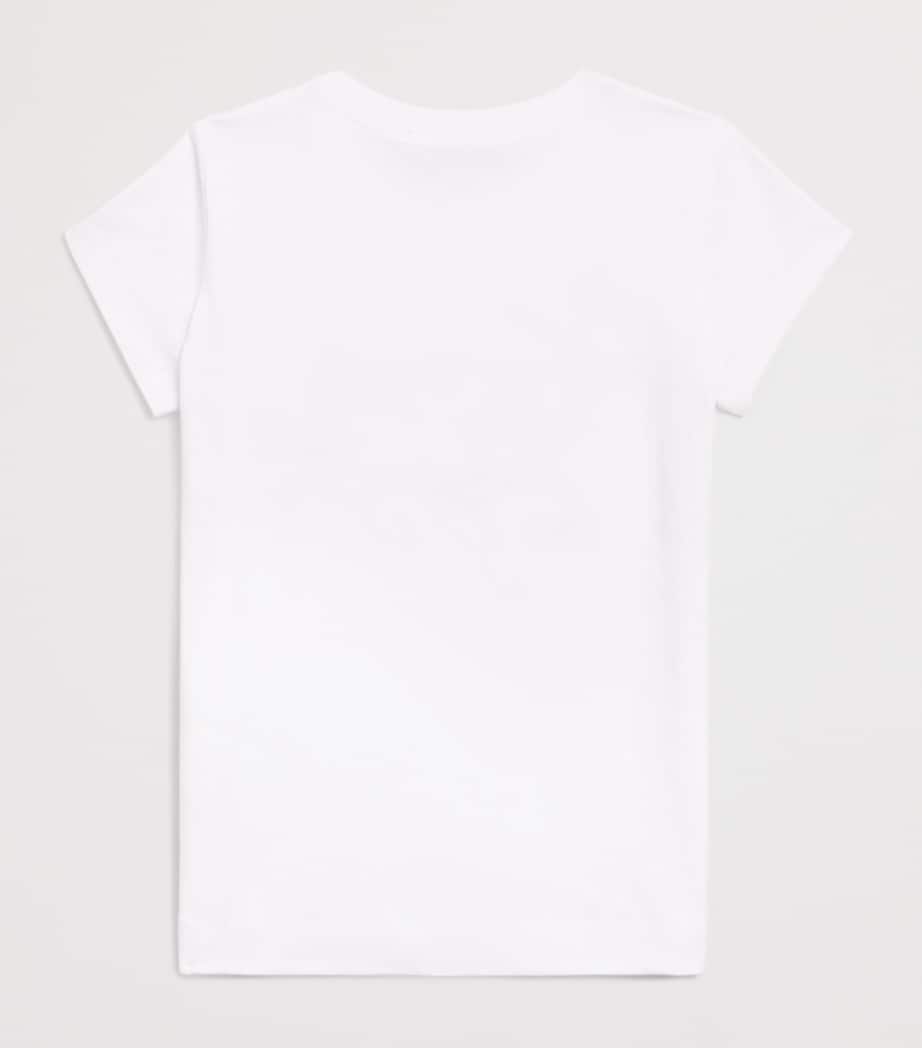 Monnalisa Stretch-Cotton Ice Cream Print T-Shirt (2-12 Years) Optical White Image 2
