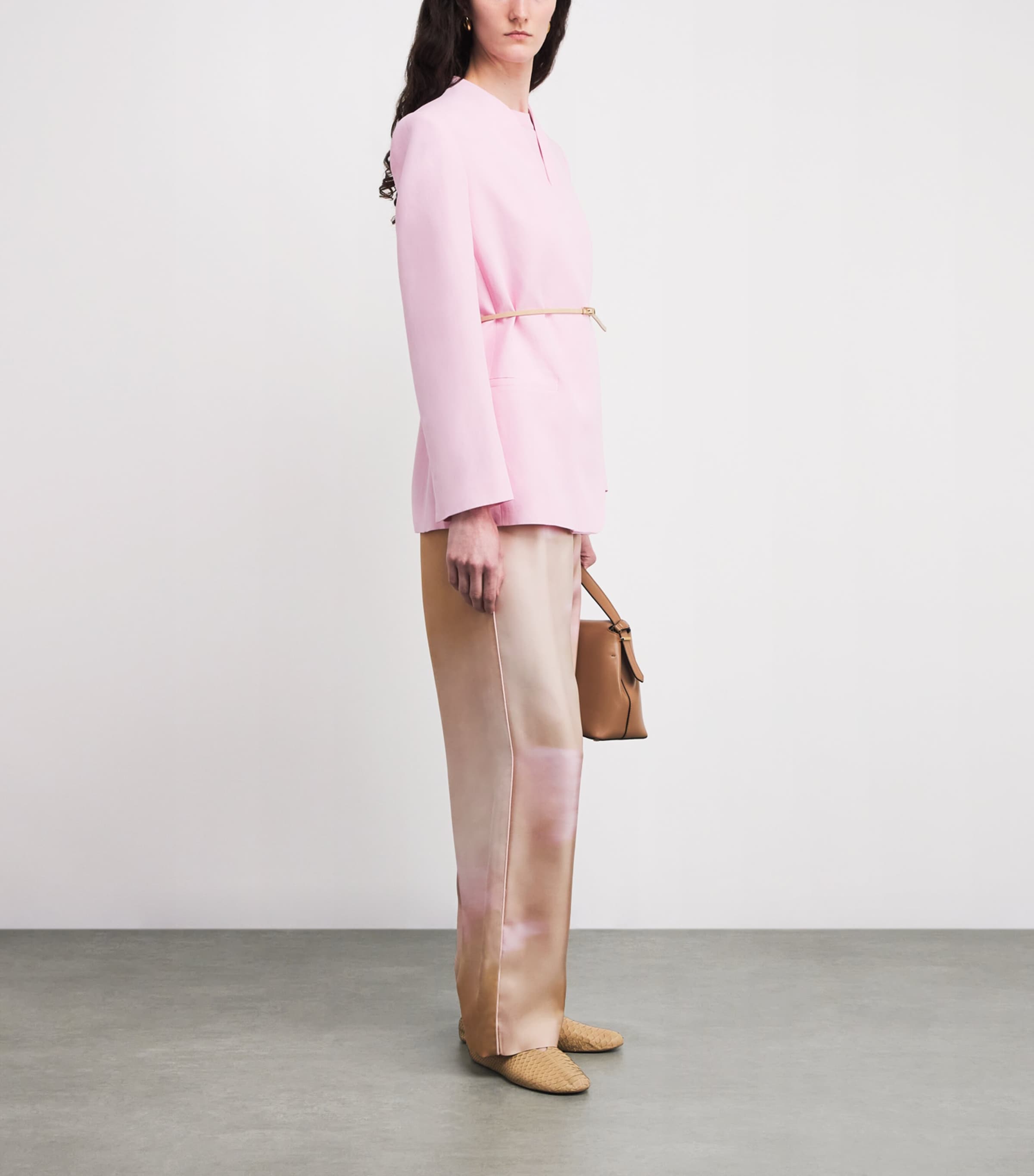 Silk Printed Trousers VR1 MEMENTO ROSAE Image 2