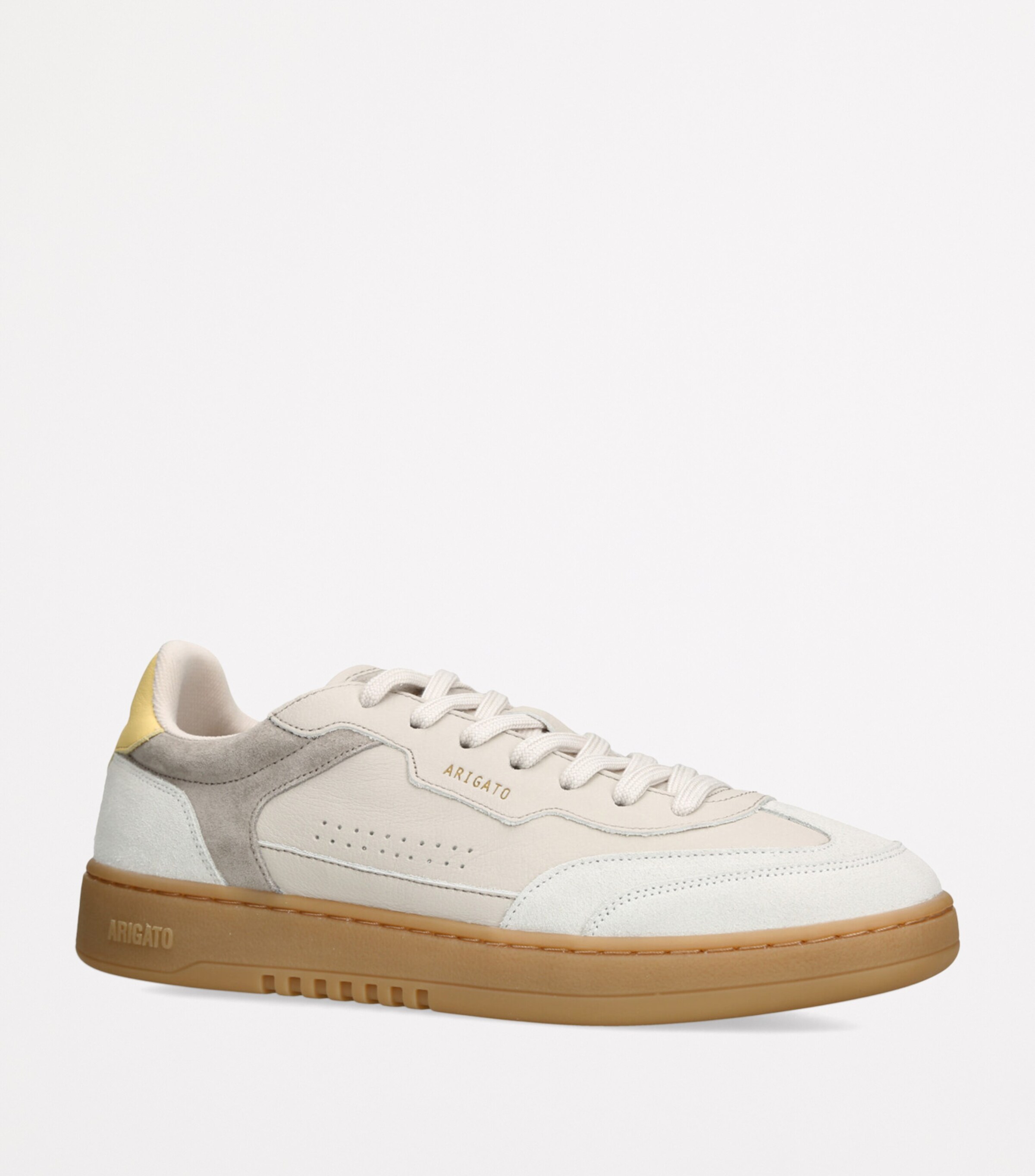 Axel Arigato Leather Dice T-Toe Low-Top Sneakers Beige Comb Image 3