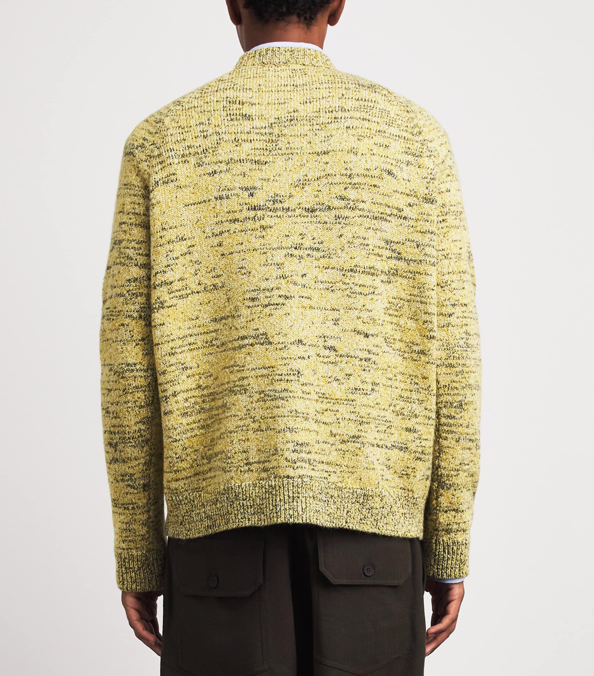 DRIES VAN NOTEN Mens Wool-Blend Embroidered Sweater Image 5