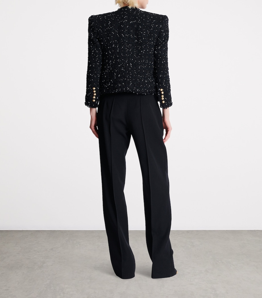 Tweed Polka-Dot Jacket EAB NOIR/BLANC Image 3