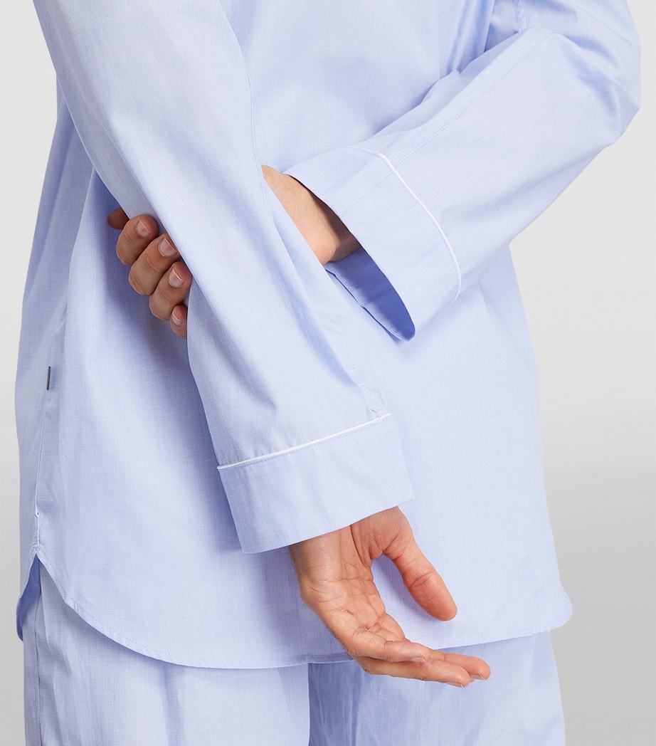 Cotton Pyjama Set 412 LIGHT BLUE Image 4