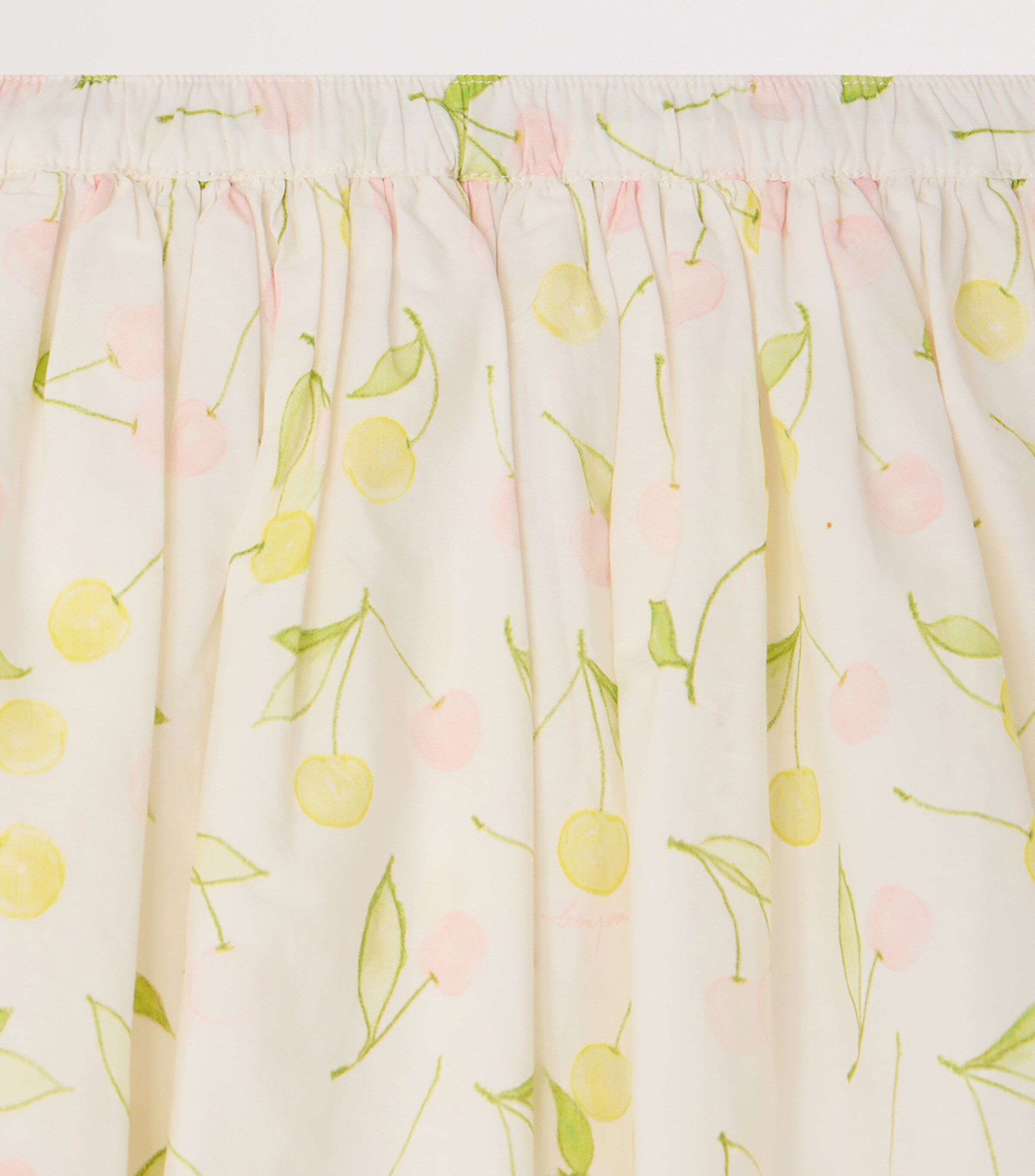 Bonpoint Cotton Printed Suzon Skirt (10-14 Years) Imp Rose Poudre Image 3