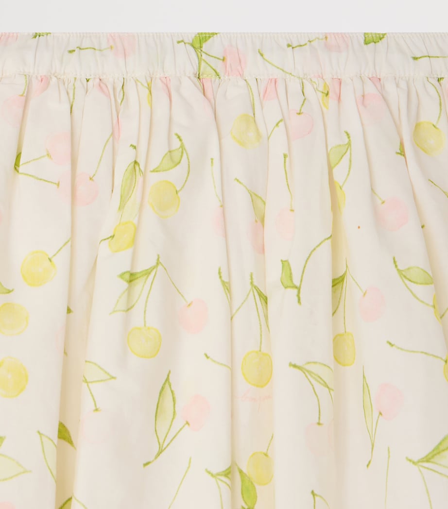 Bonpoint Cotton Printed Suzon Skirt (10-14 Years) Imp Rose Poudre Image 3