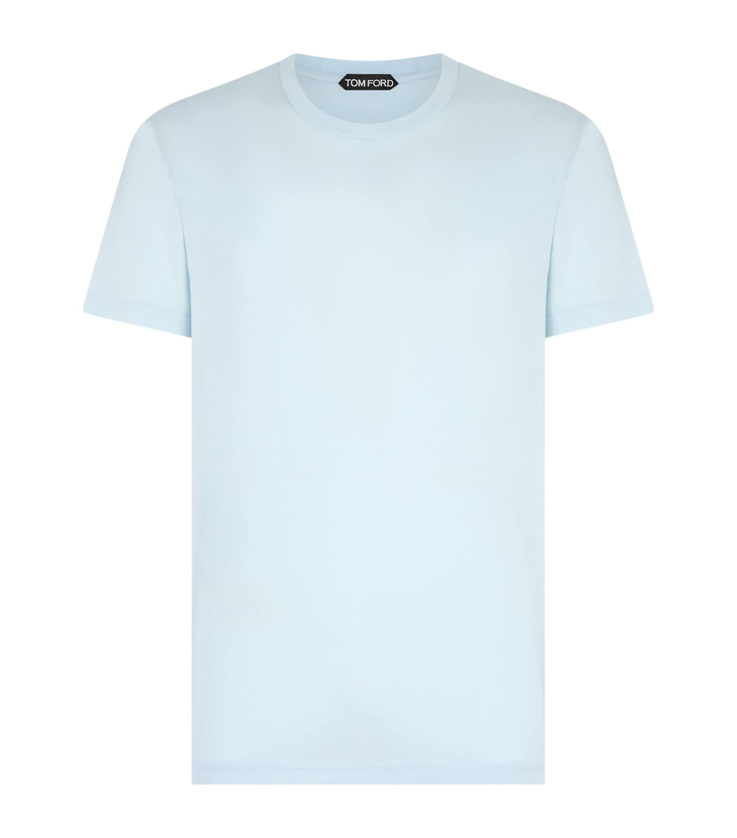 TOM FORD Mens Cotton-Silk T-Shirt Uag Image 1