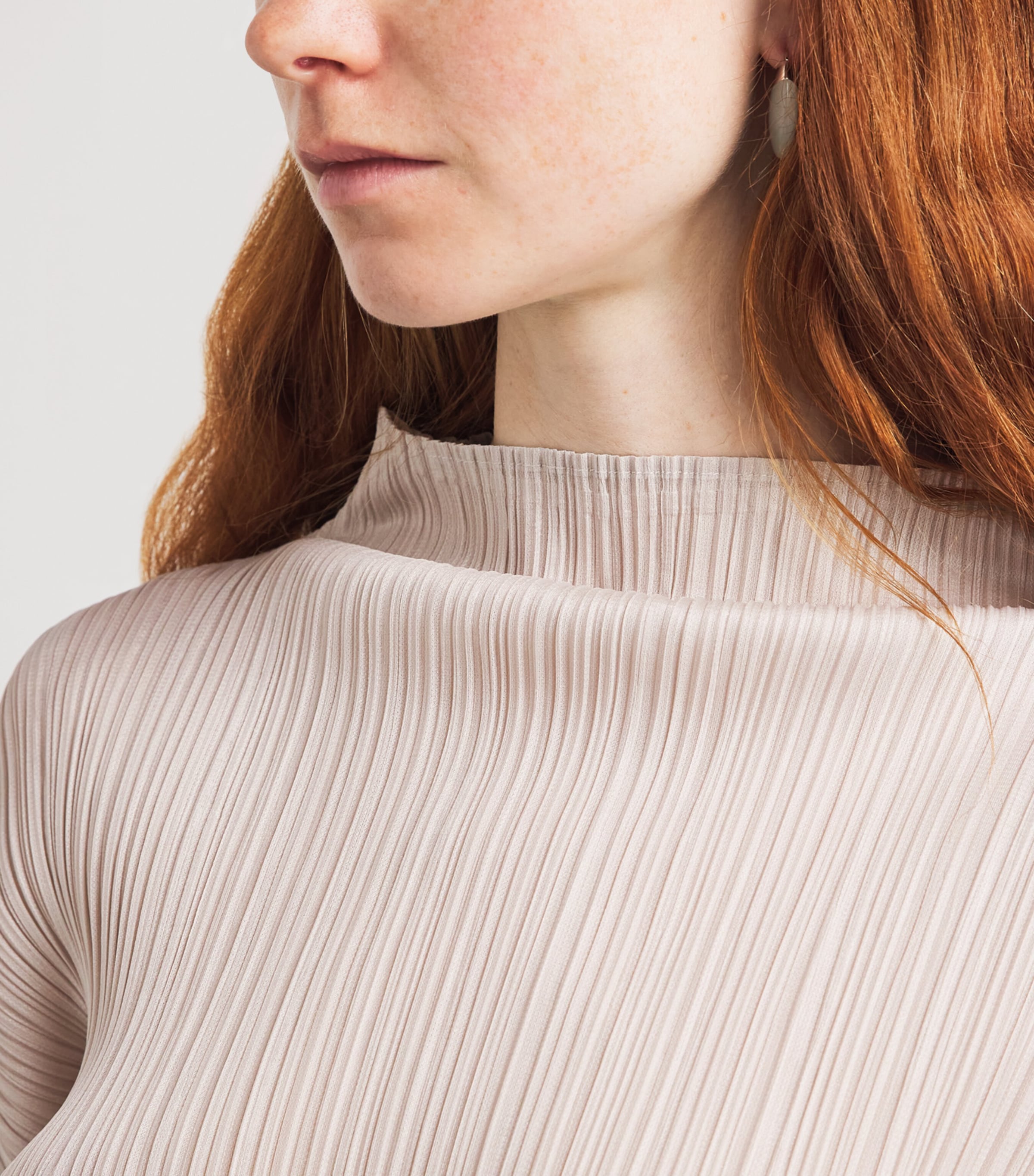 Pleats Please Issey Miyake Womens Long-Sleeve New Colorful Basics 4 Top Image 3