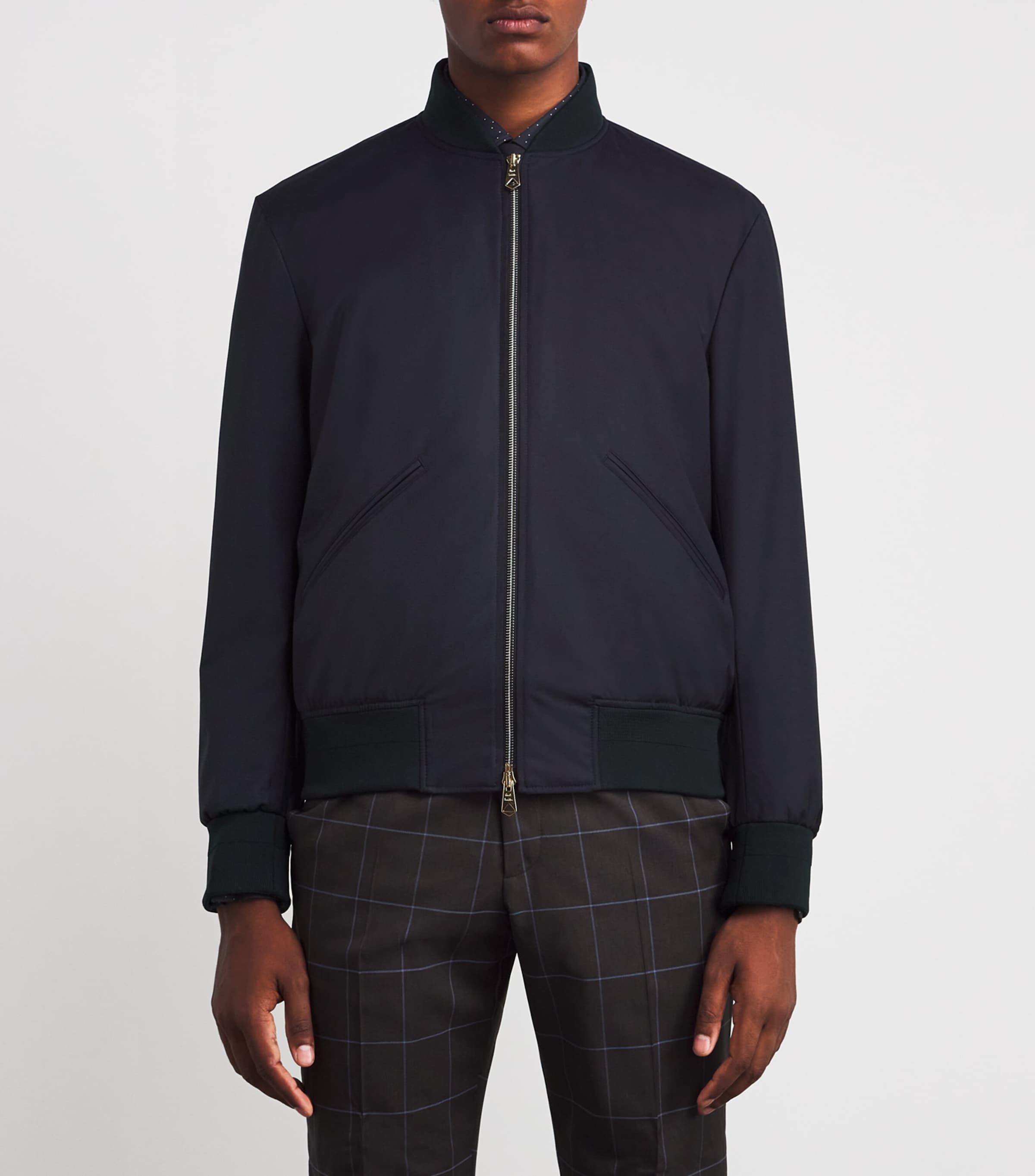 Wool Bomber Jacket 49_VERY DARK NAVY Image 3