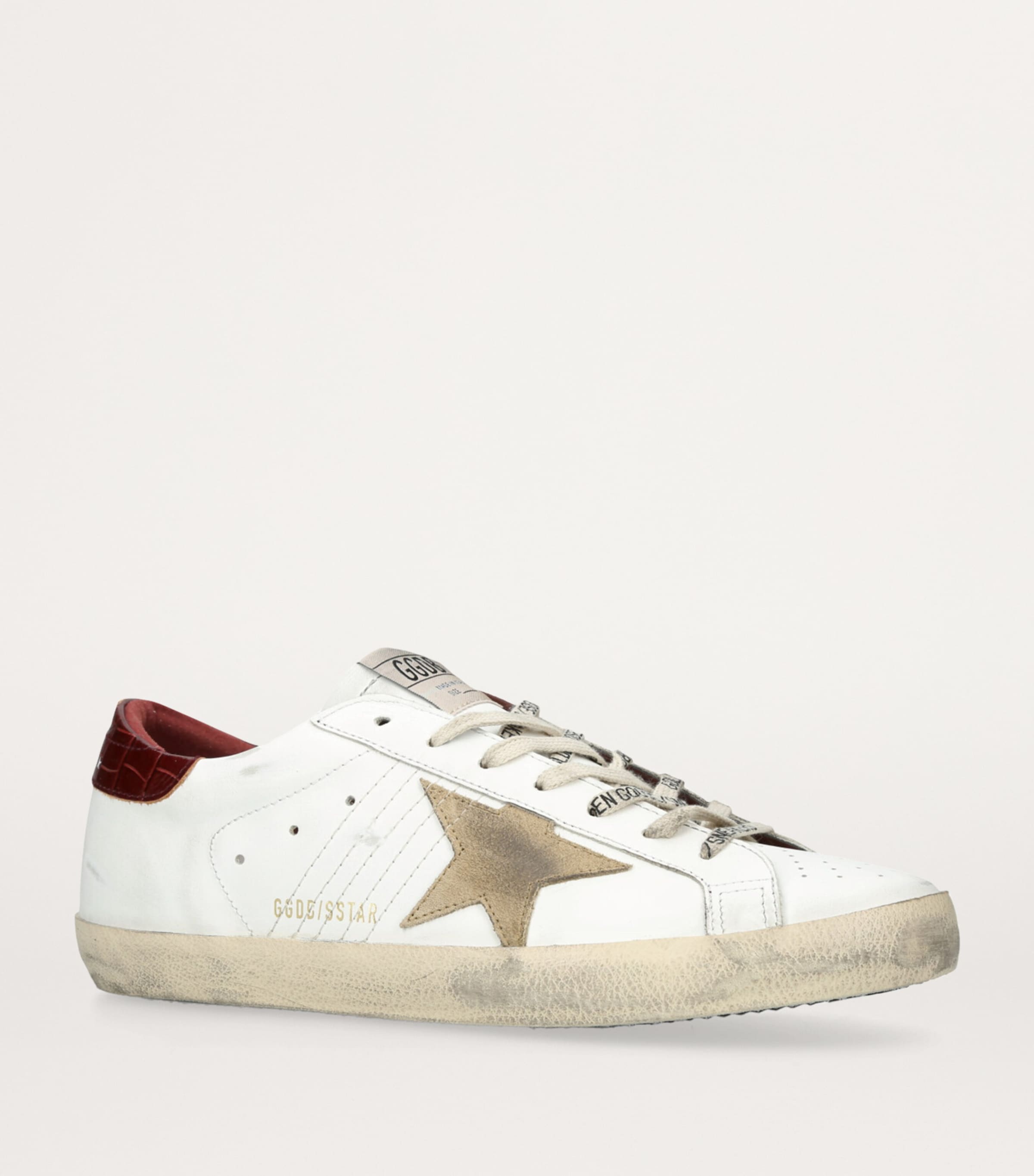 Golden Goose Leather Super-Star Sneakers | Harrods UK