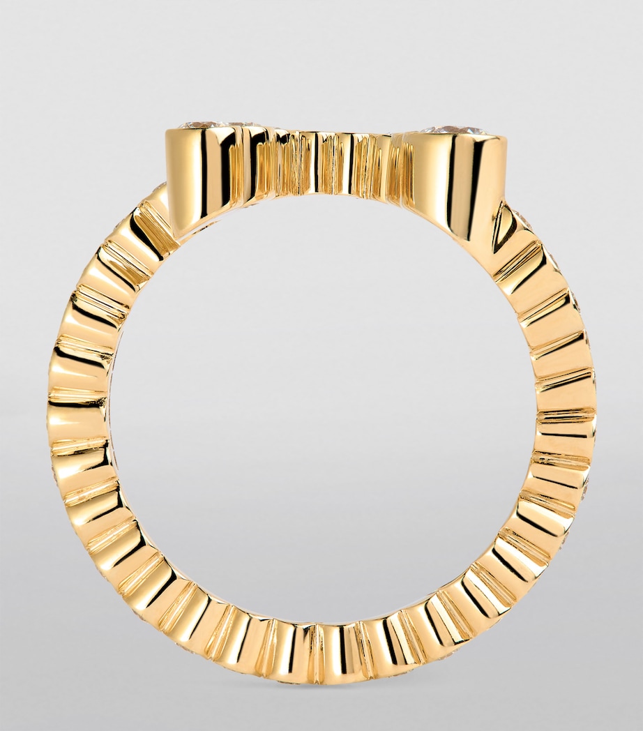 Yellow Gold and Diamond Ensemble 'A' Ring YELLOW GOLD Image 2