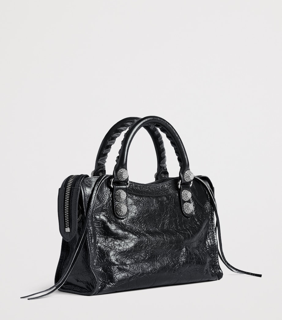 Balenciaga Small Leather Embellished Le City Top-Handle Bag Image 5